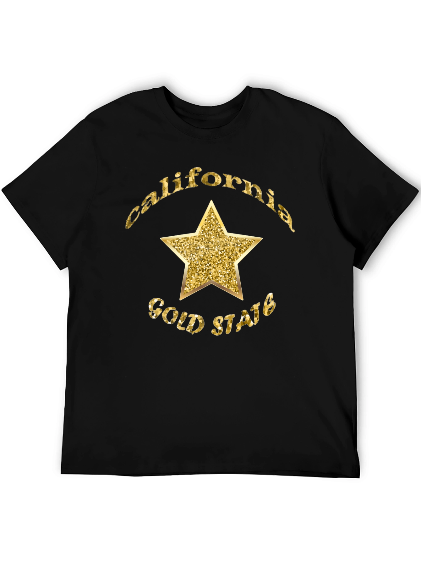 California Gold State Star Graphic T-Shirt