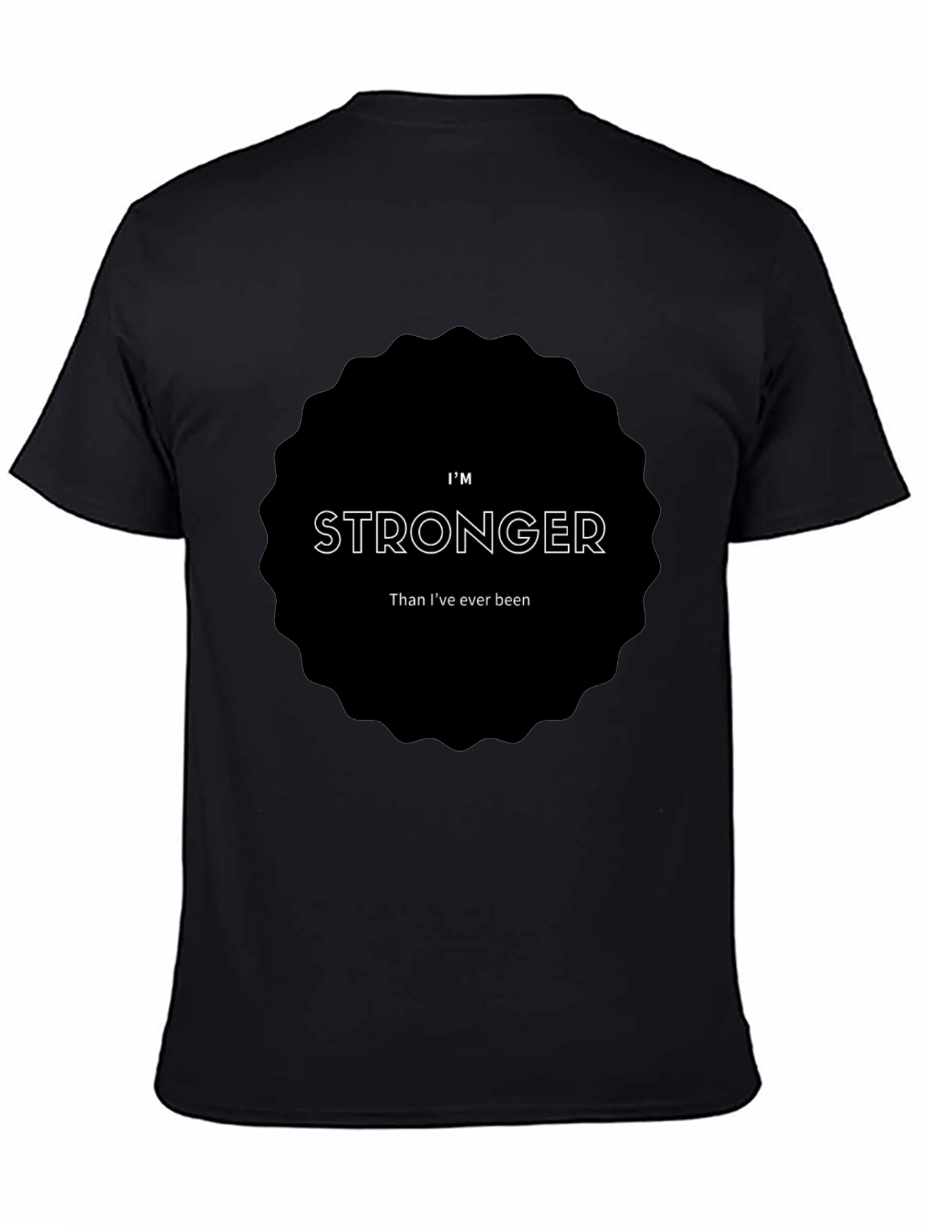 Im Stronger Black Graphic Tee