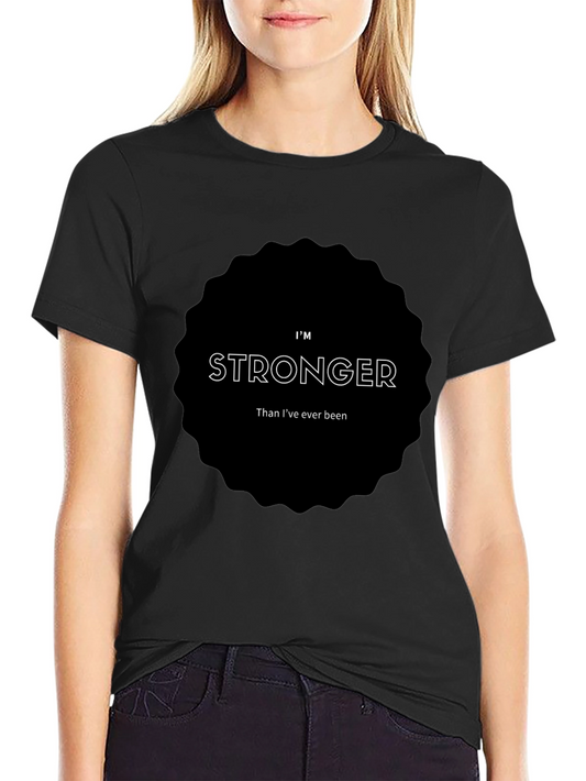 Im Stronger Black Graphic Tee