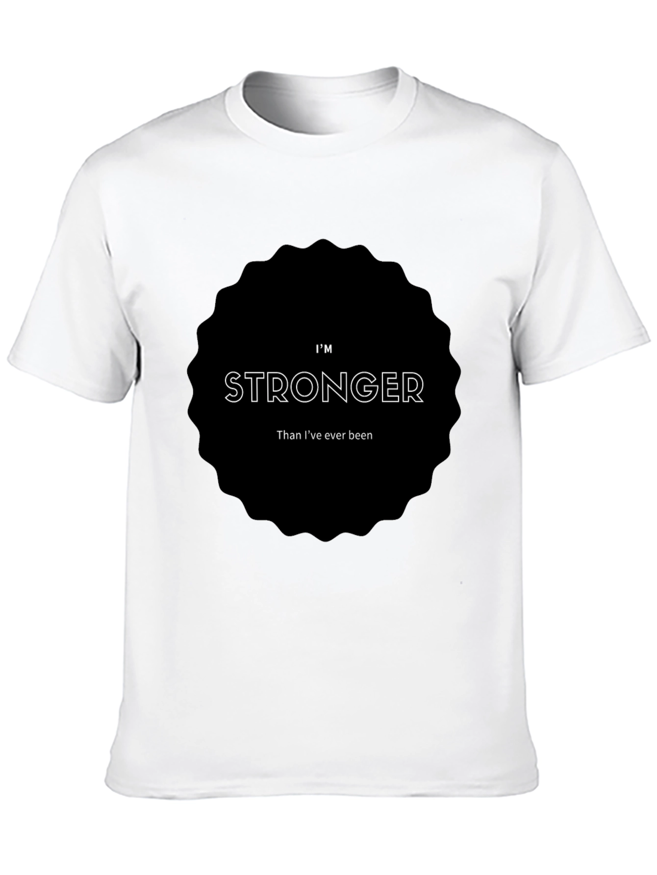 Im Stronger Black Graphic Tee