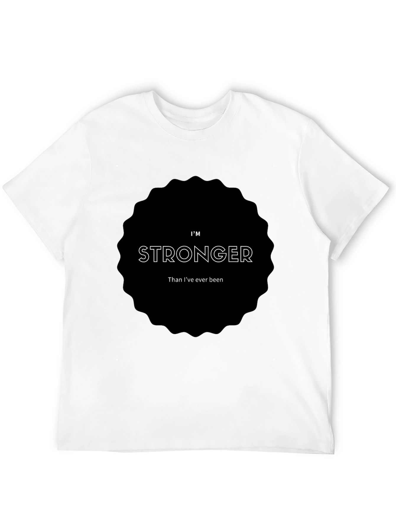 Im Stronger Black Graphic Tee