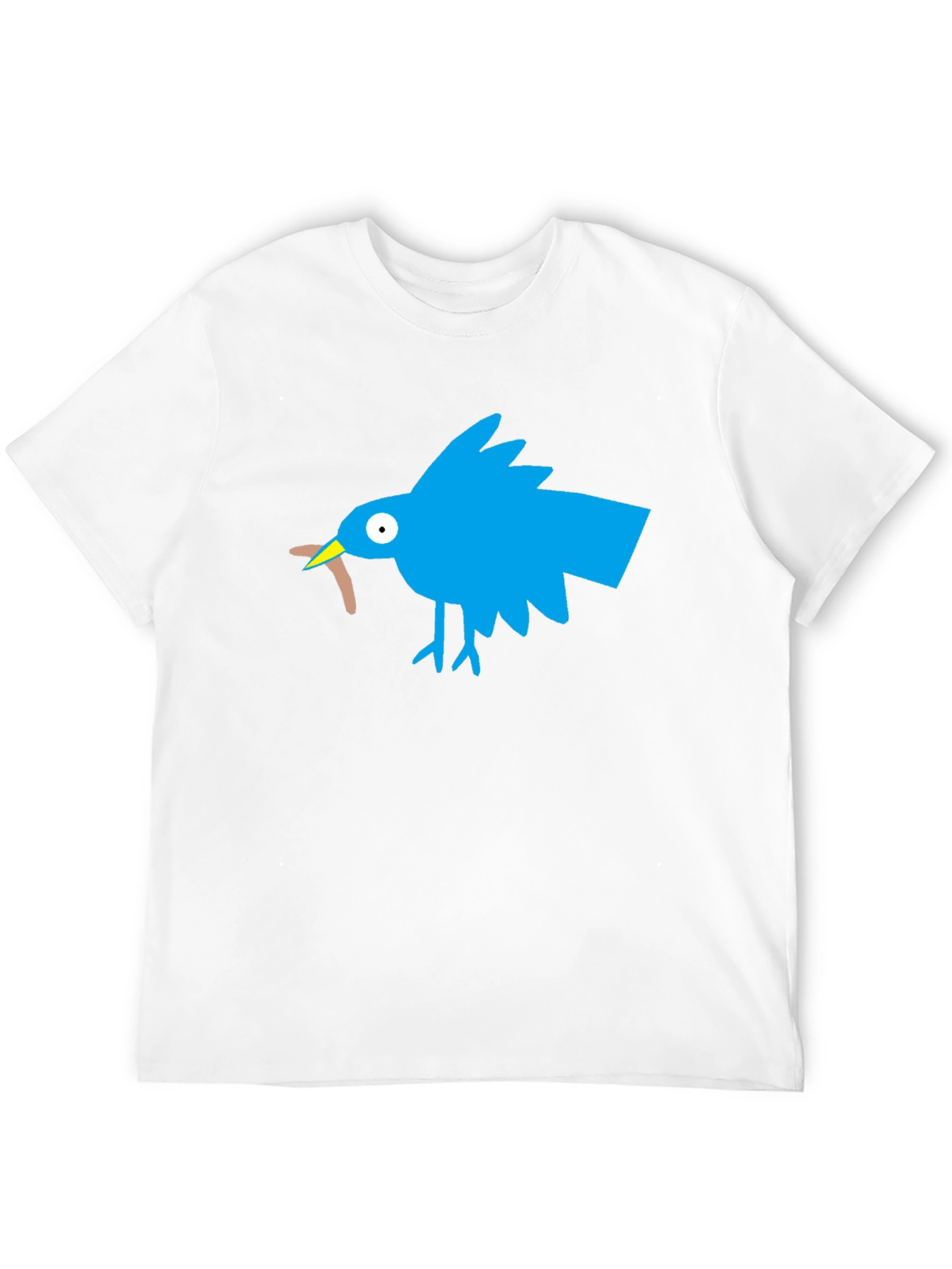 Novelty Bird Graphic Black T-Shirt