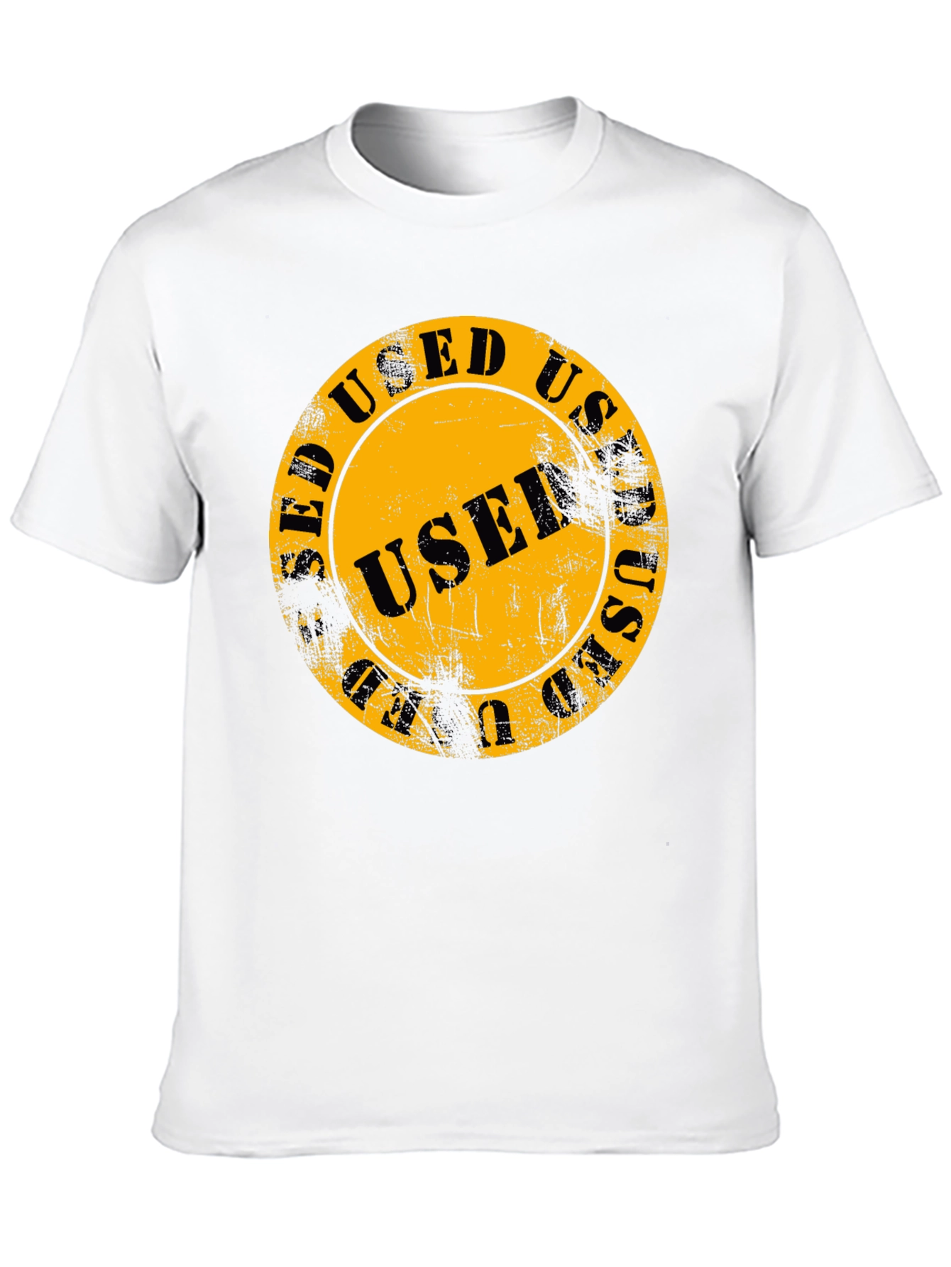 Used Stamp Graphic Print T-Shirt