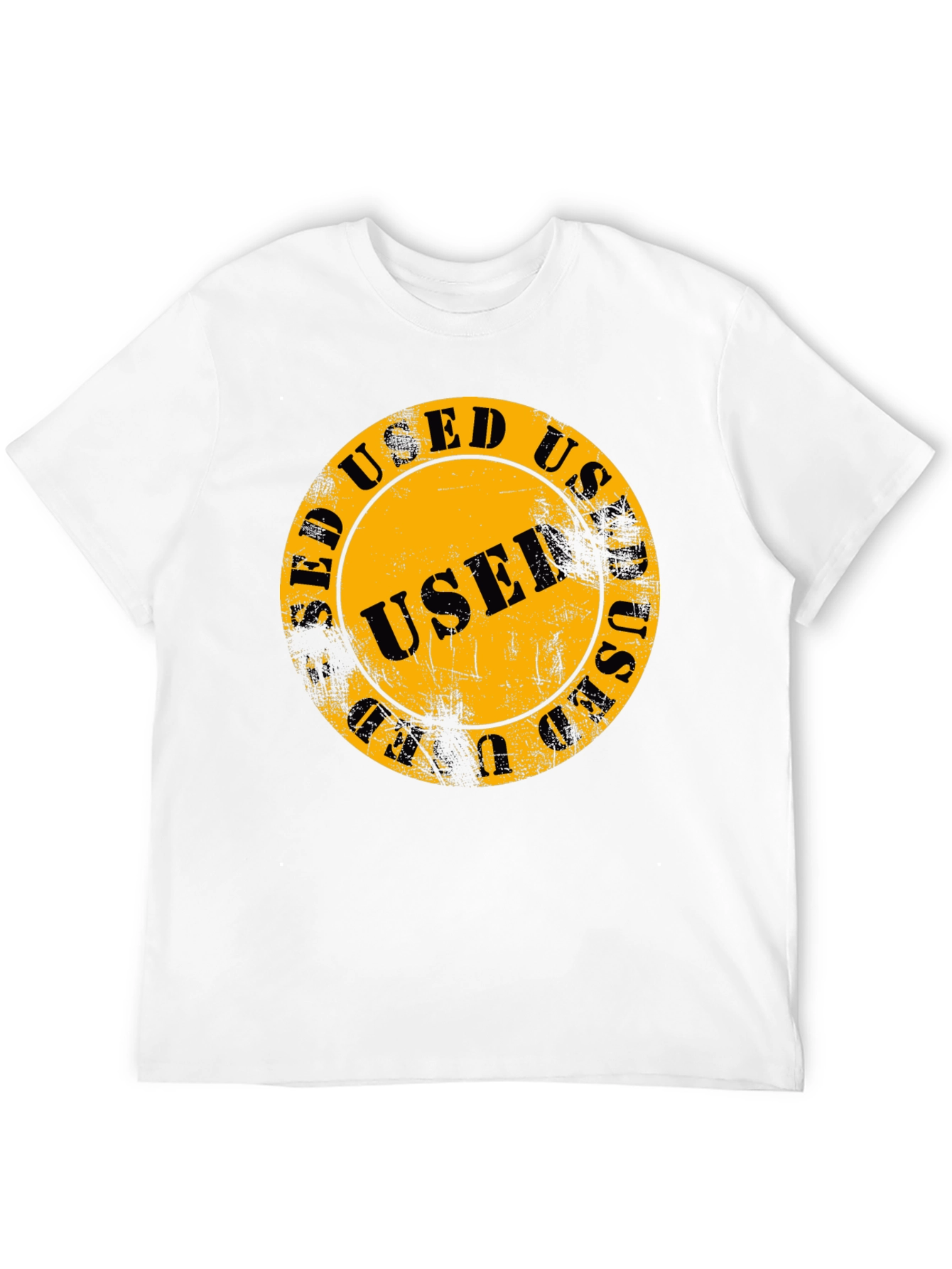 Used Stamp Graphic Print T-Shirt