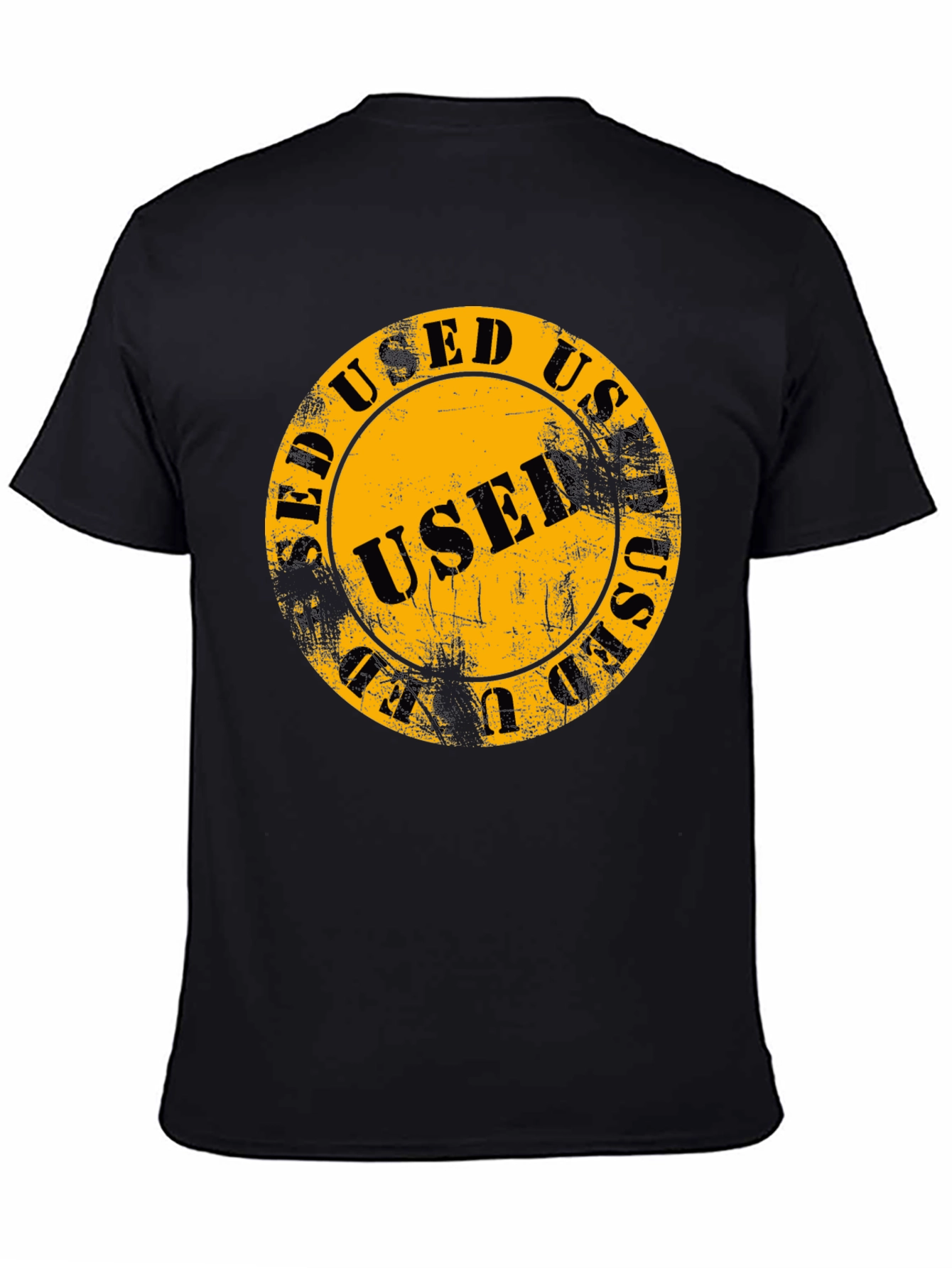 Used Stamp Graphic Print T-Shirt