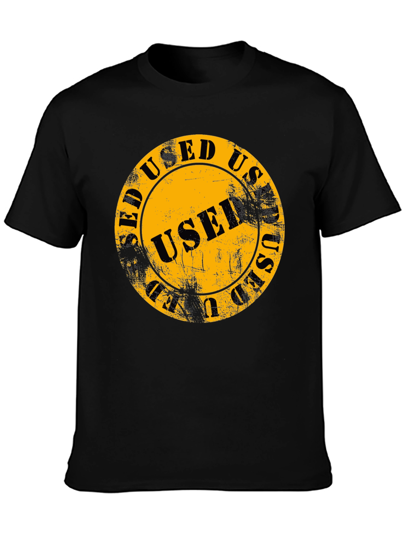 Used Stamp Graphic Print T-Shirt