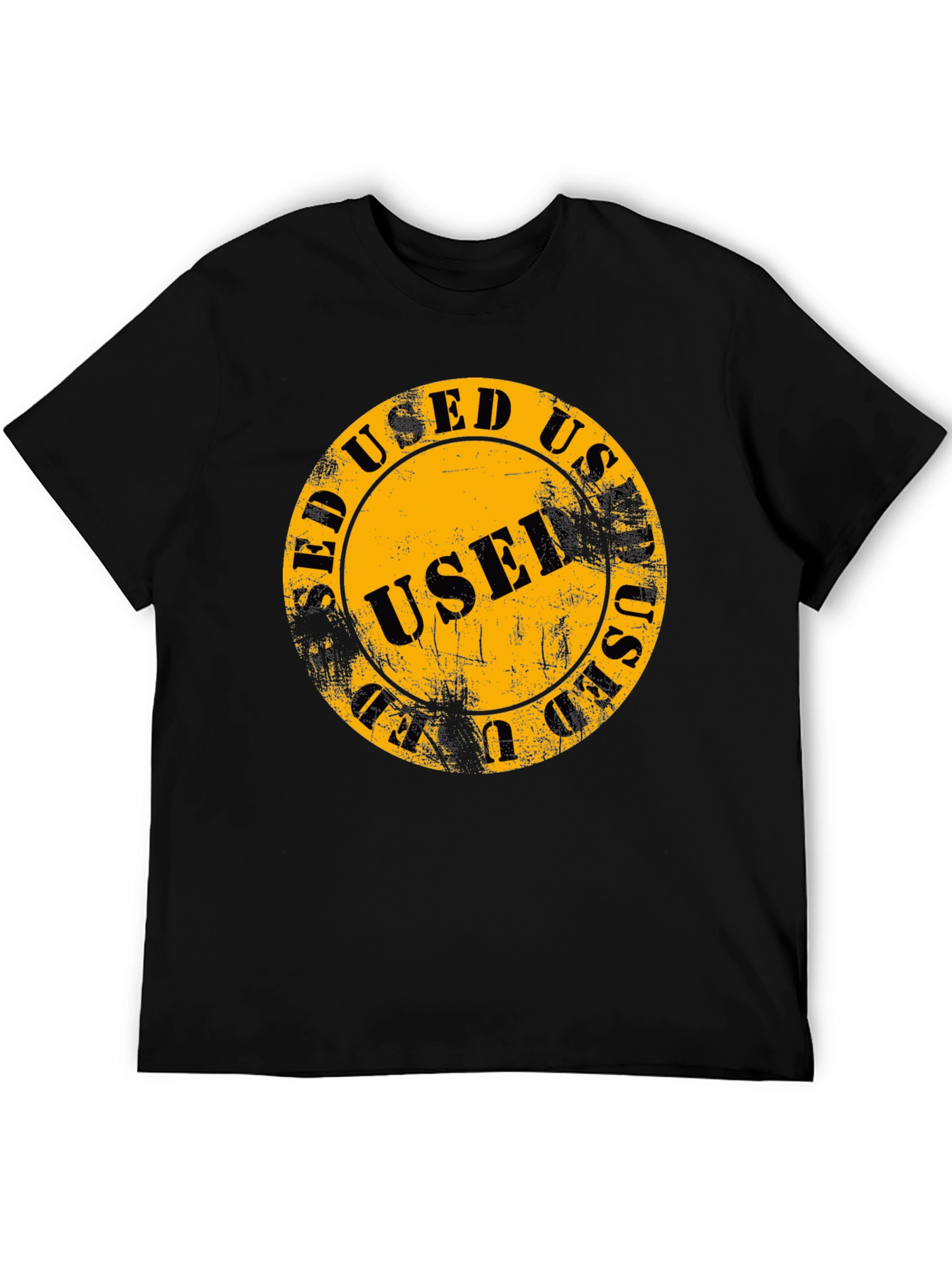 Used Stamp Graphic Print T-Shirt