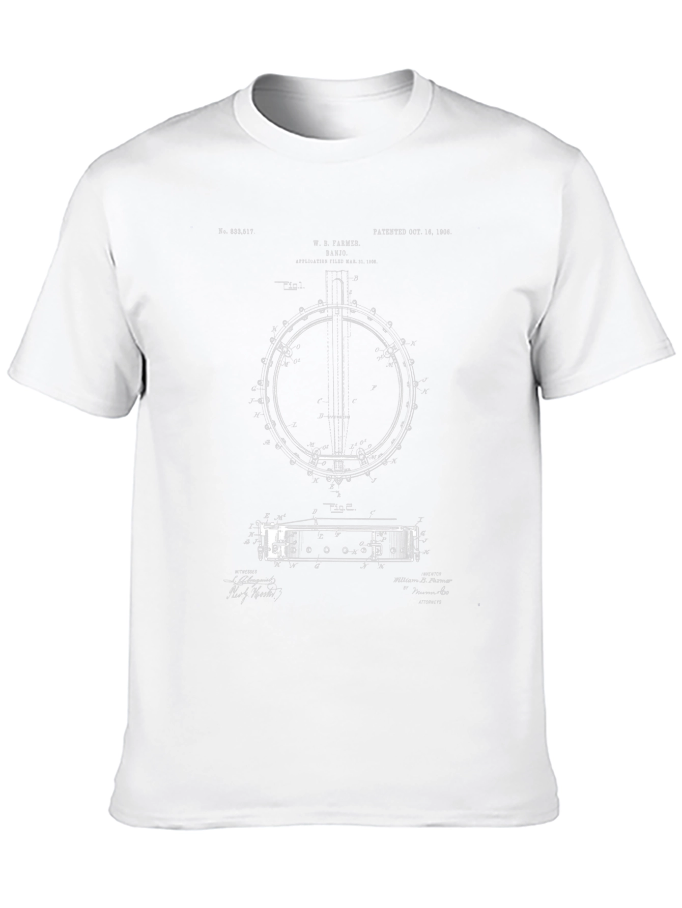 Banjo Patent Black T-Shirt