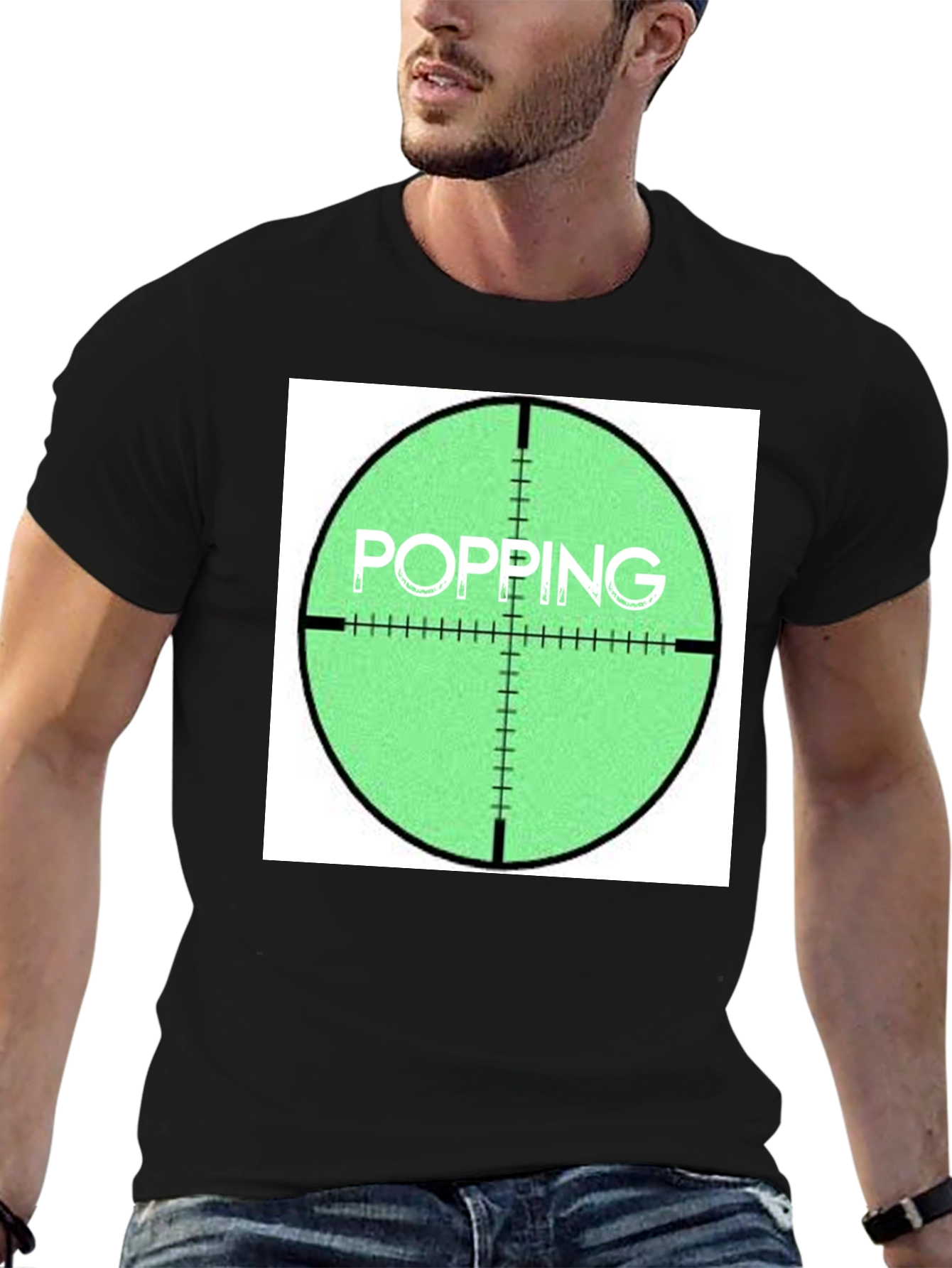 Popping Target Graphic Tee - Funny Sniper Shirt