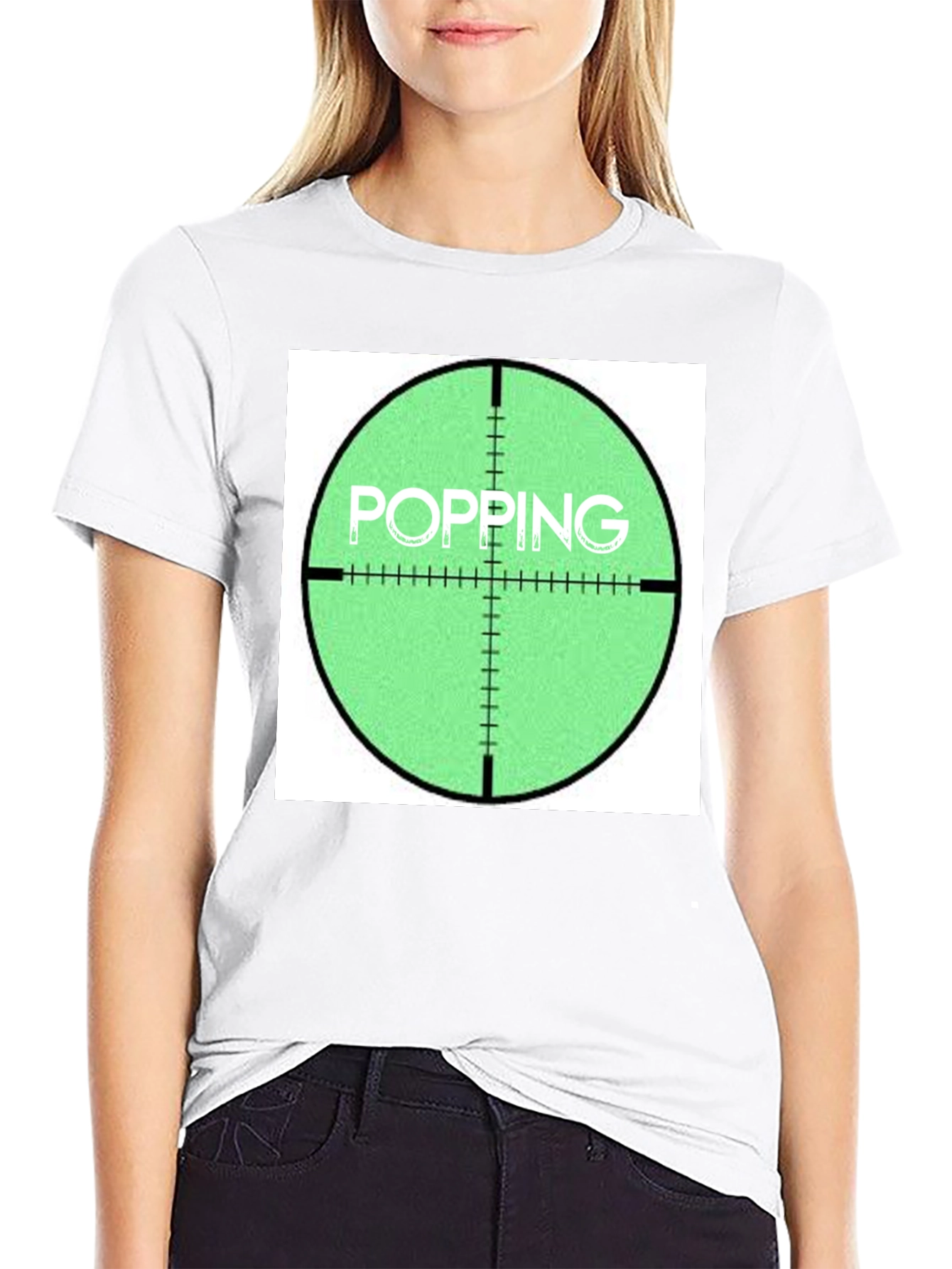 Popping Target Graphic Tee - Funny Sniper Shirt