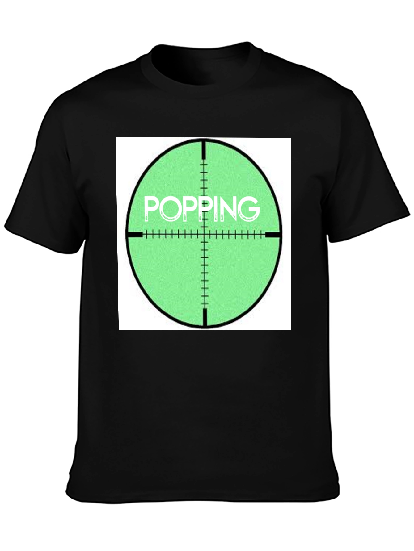 Popping Target Graphic Tee - Funny Sniper Shirt