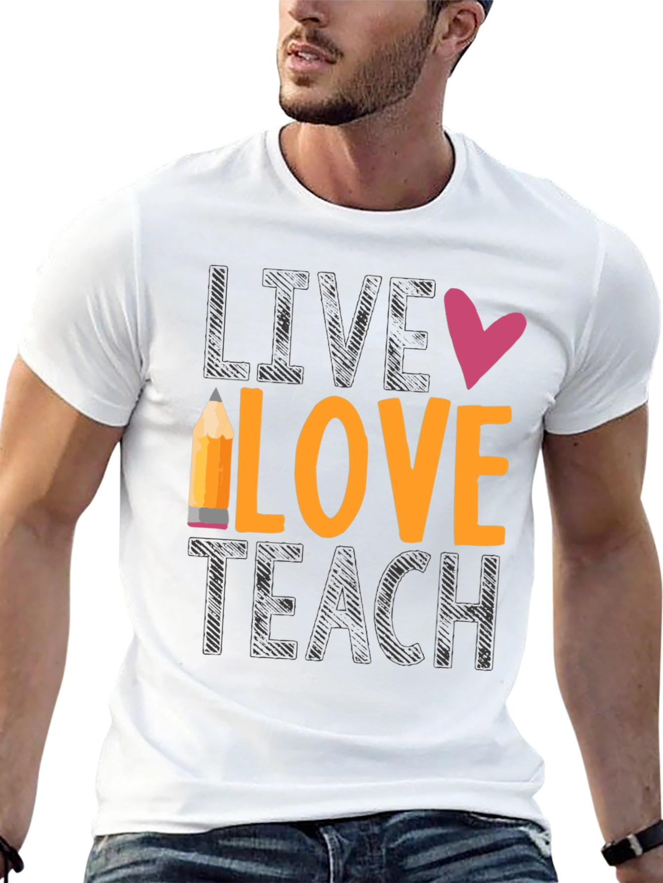 Live Love Teach Graphic Tee