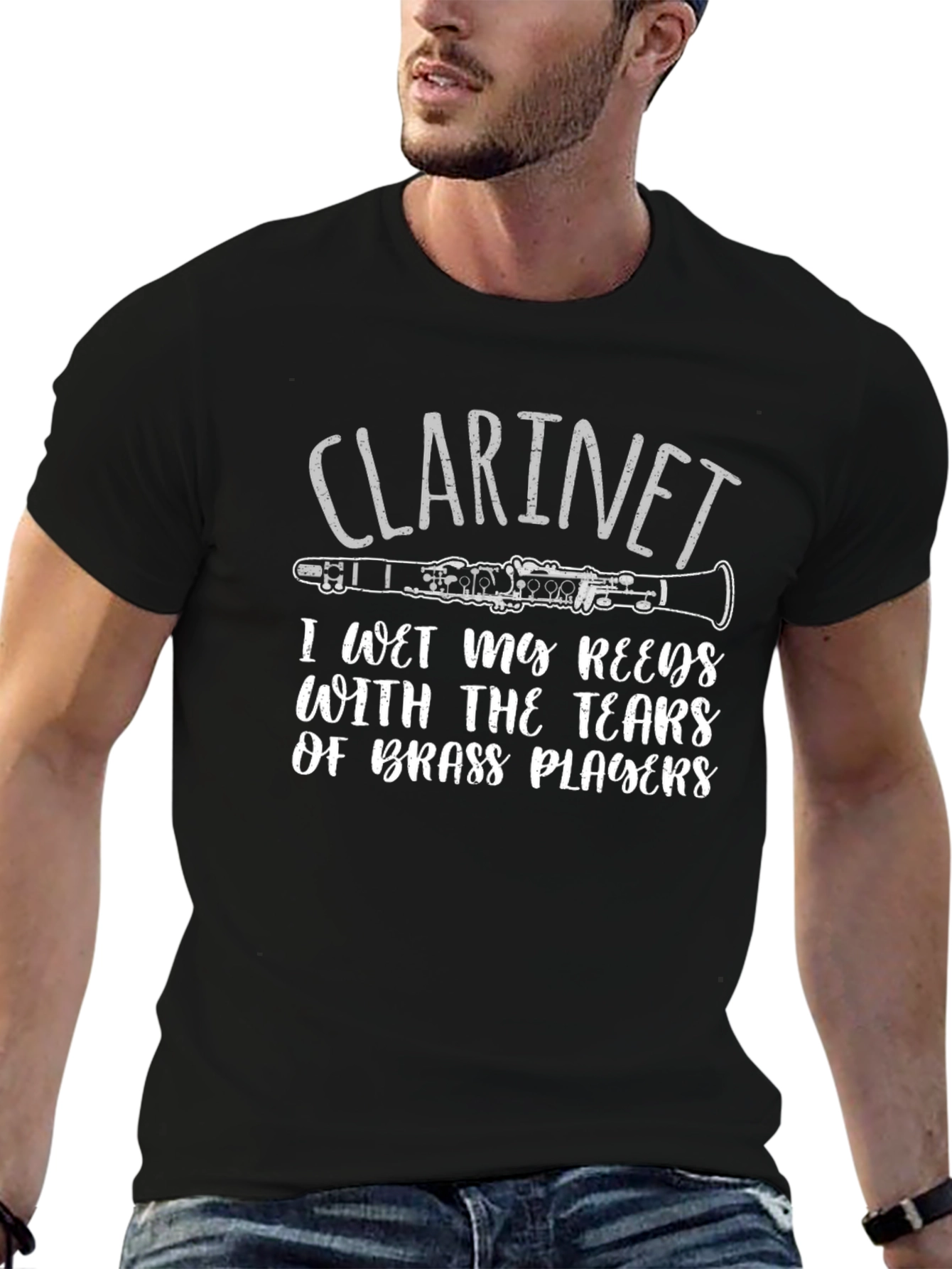 Clarinet Player T-Shirt - I Wet My Reeds