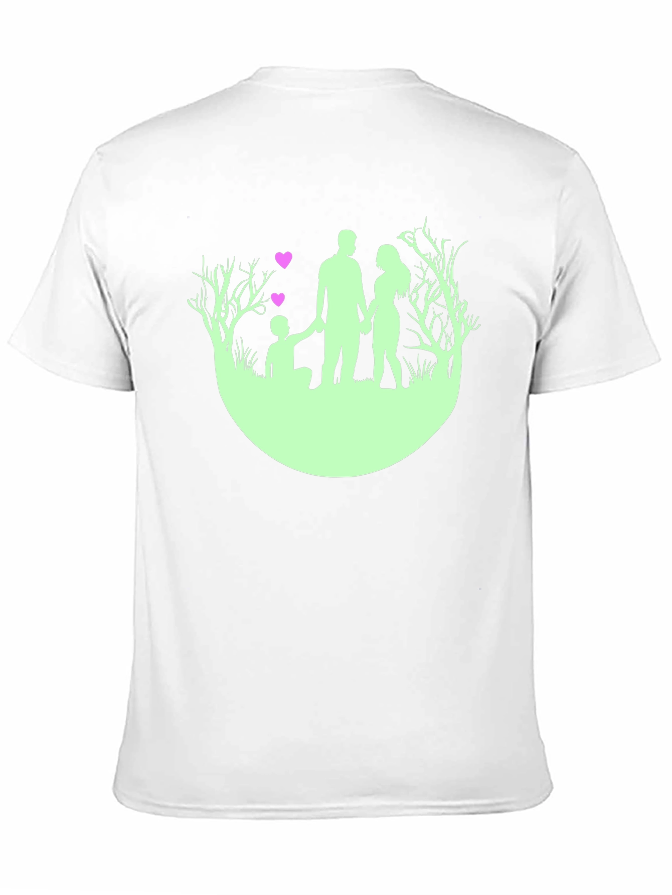 Family Silhouette Black T-Shirt