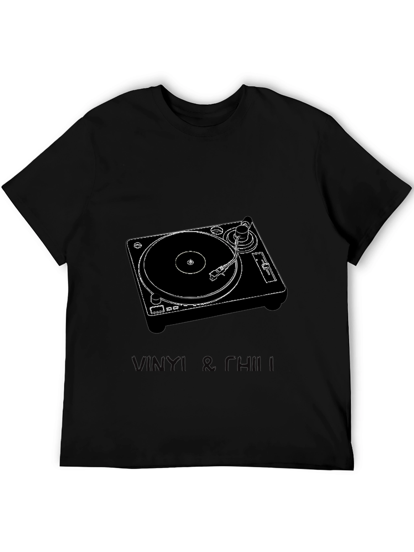 Vinyl Record Player Graphic T-Shirt
