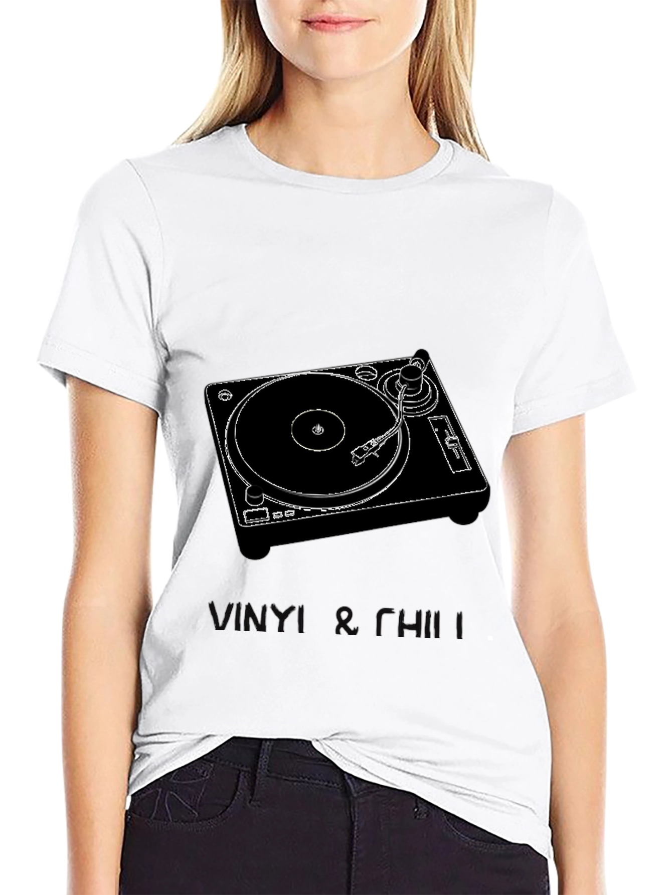 Vinyl Record Player Graphic T-Shirt