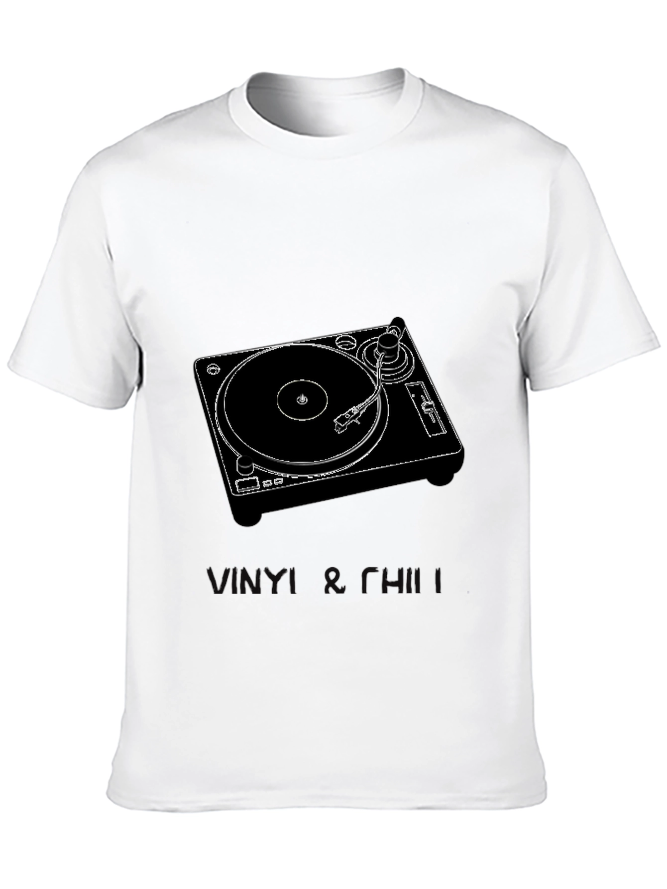 Vinyl Record Player Graphic T-Shirt