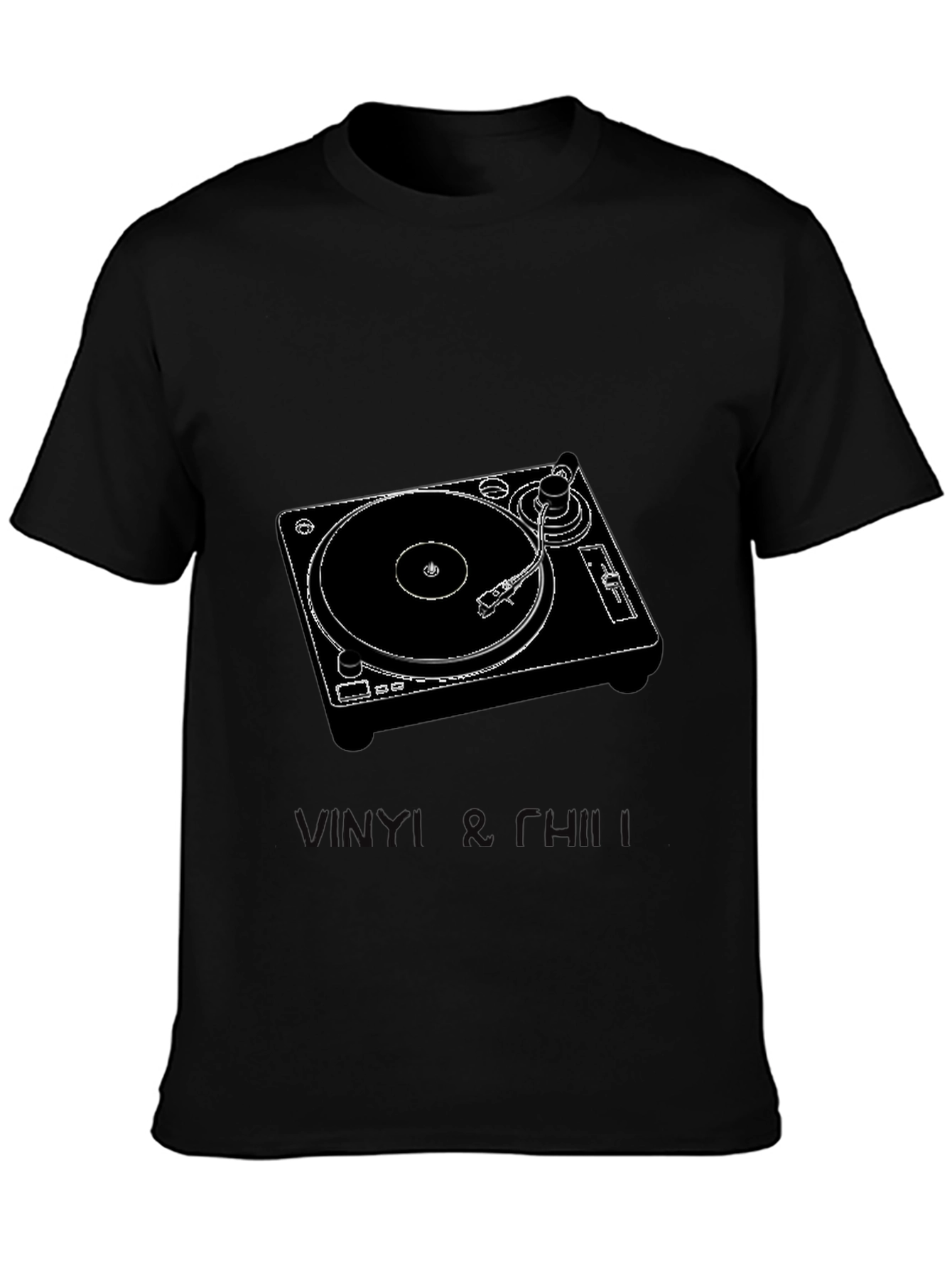 Vinyl Record Player Graphic T-Shirt
