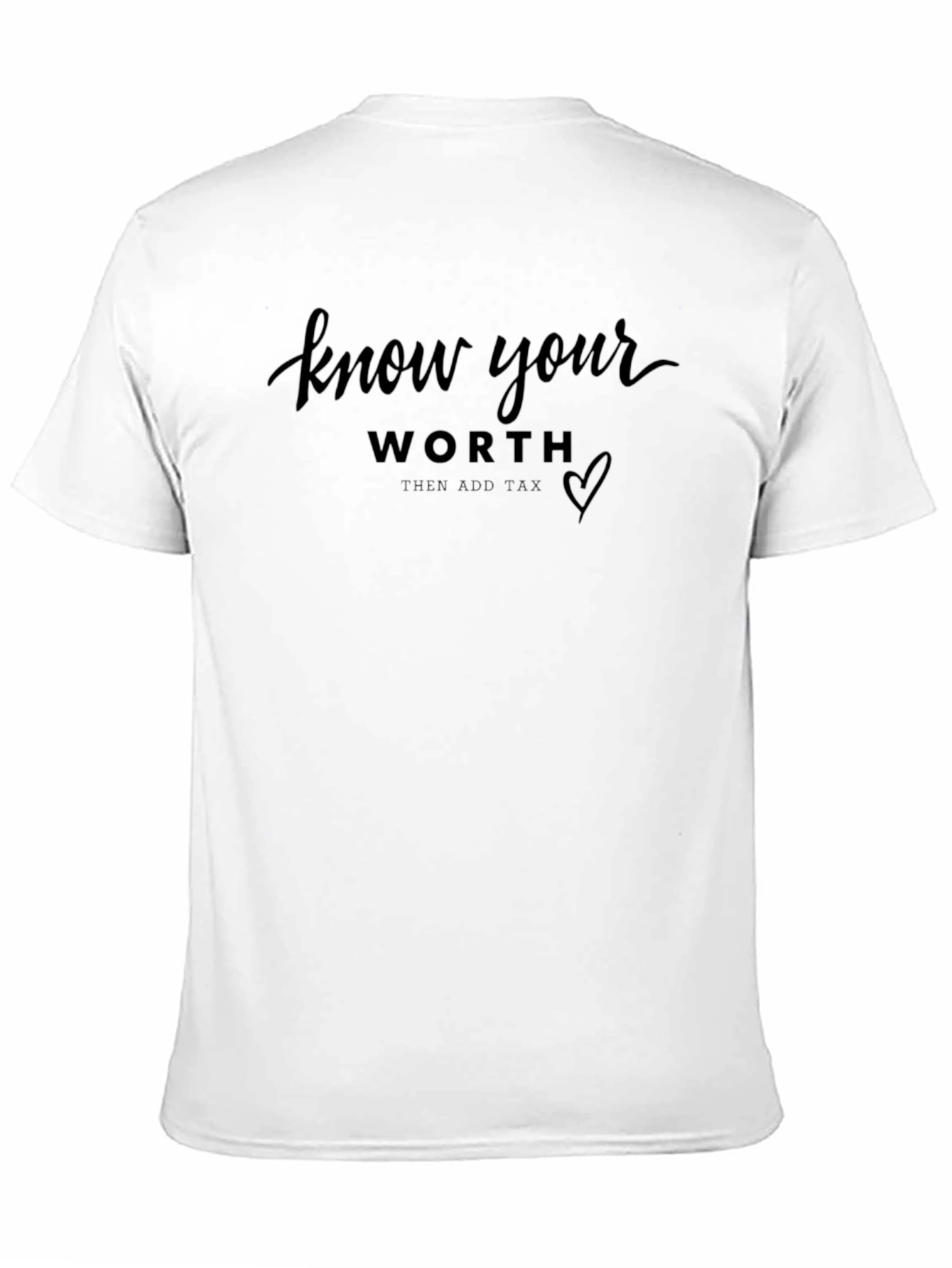 Know Your Worth Black Graphic Tee