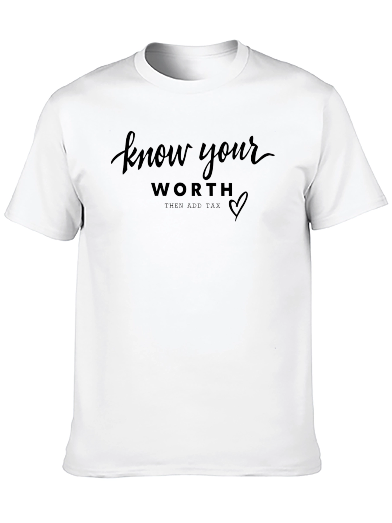 Know Your Worth Black Graphic Tee