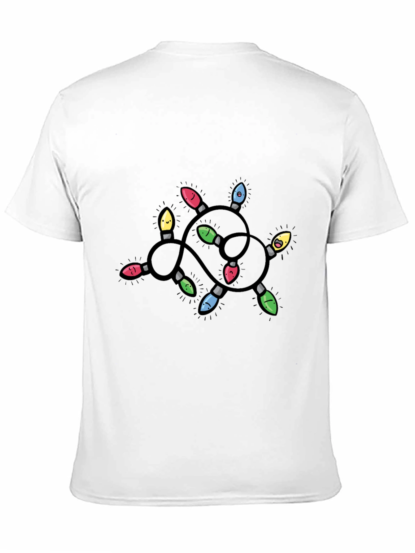 Whimsical Cartoon Christmas Lights T-Shirt