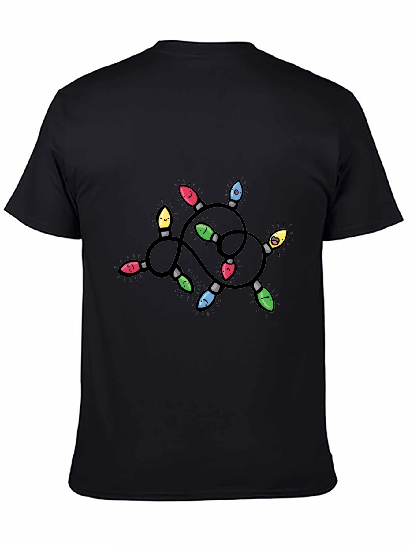 Whimsical Cartoon Christmas Lights T-Shirt