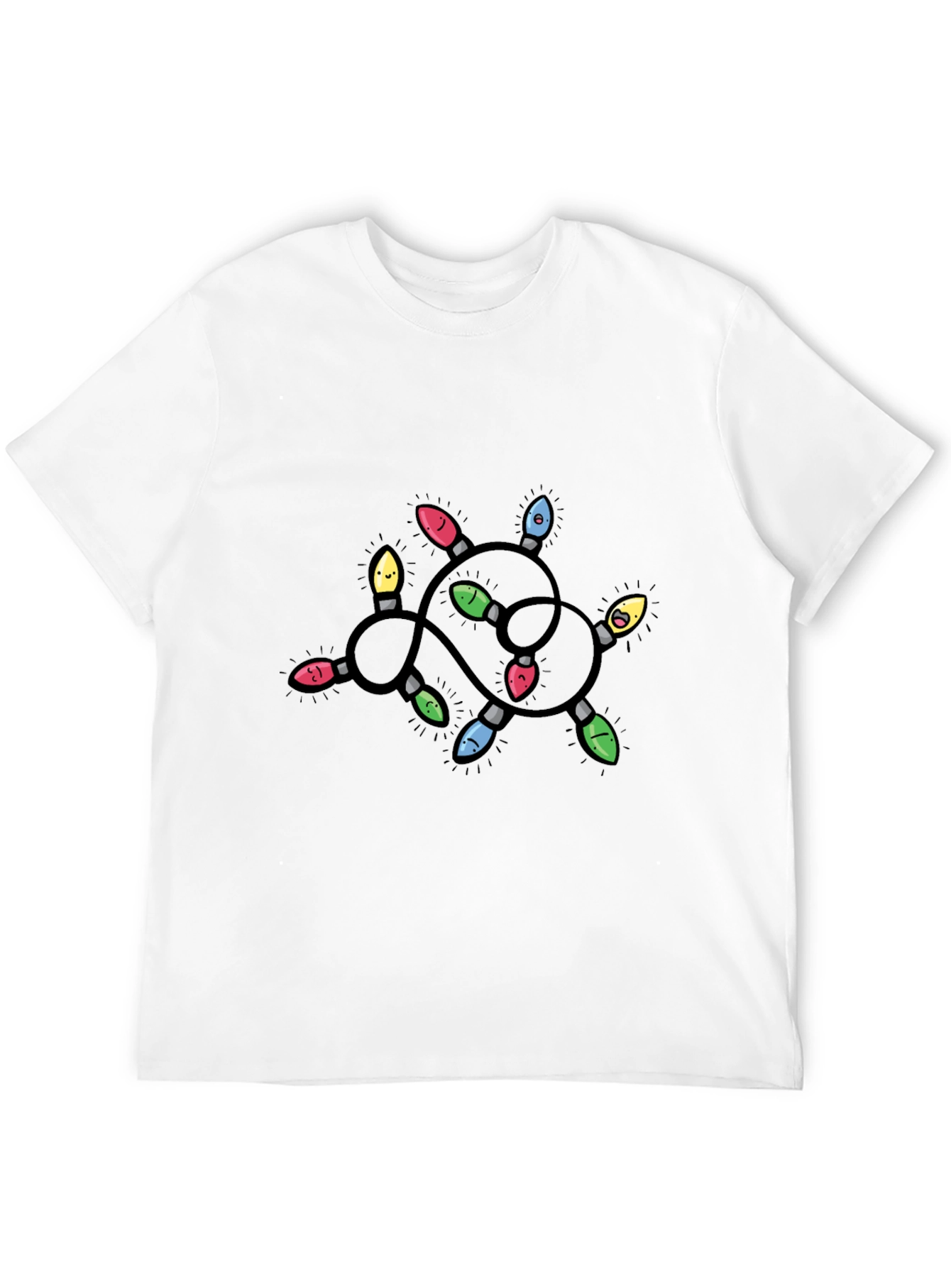 Whimsical Cartoon Christmas Lights T-Shirt