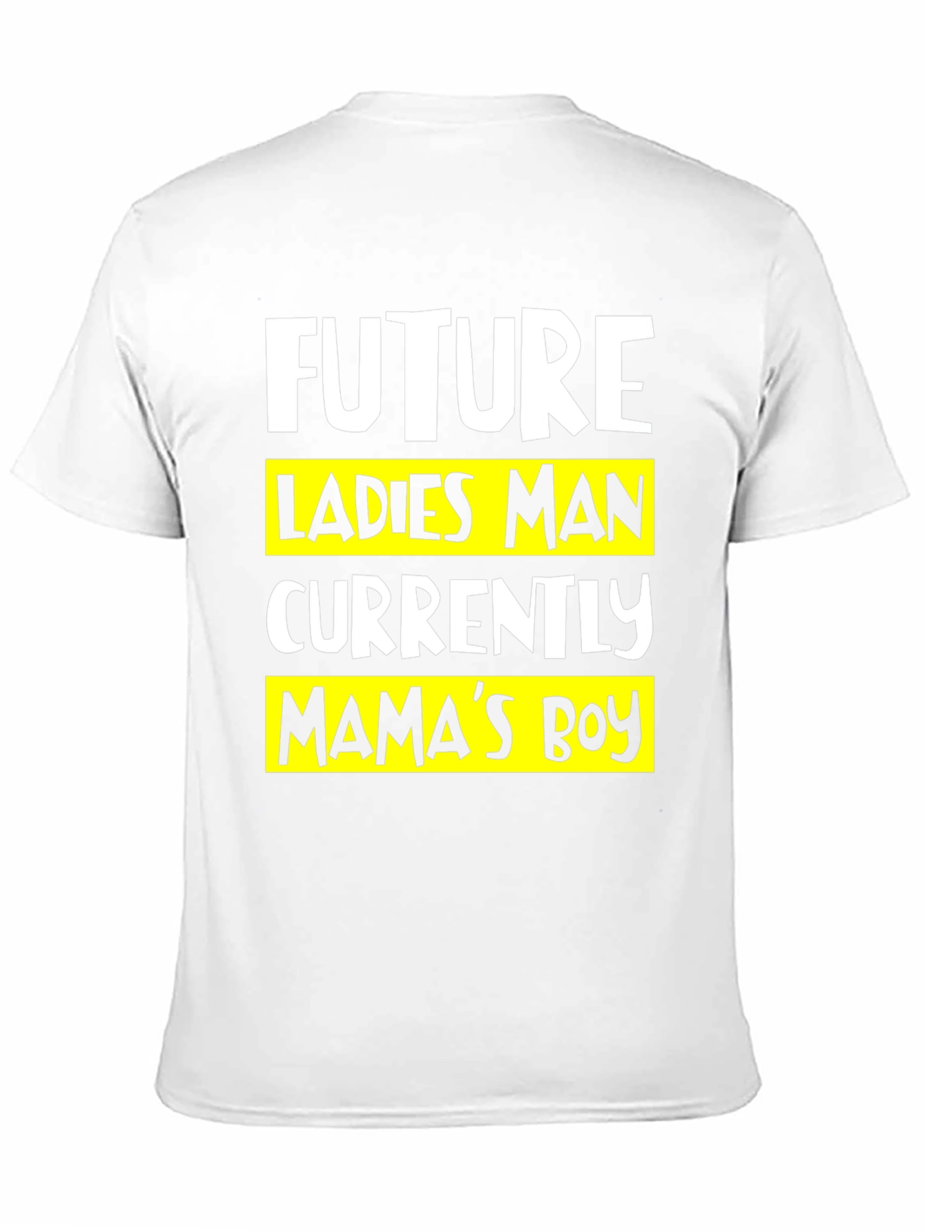 Future Ladies Man Mamas Boy Black T-Shirt