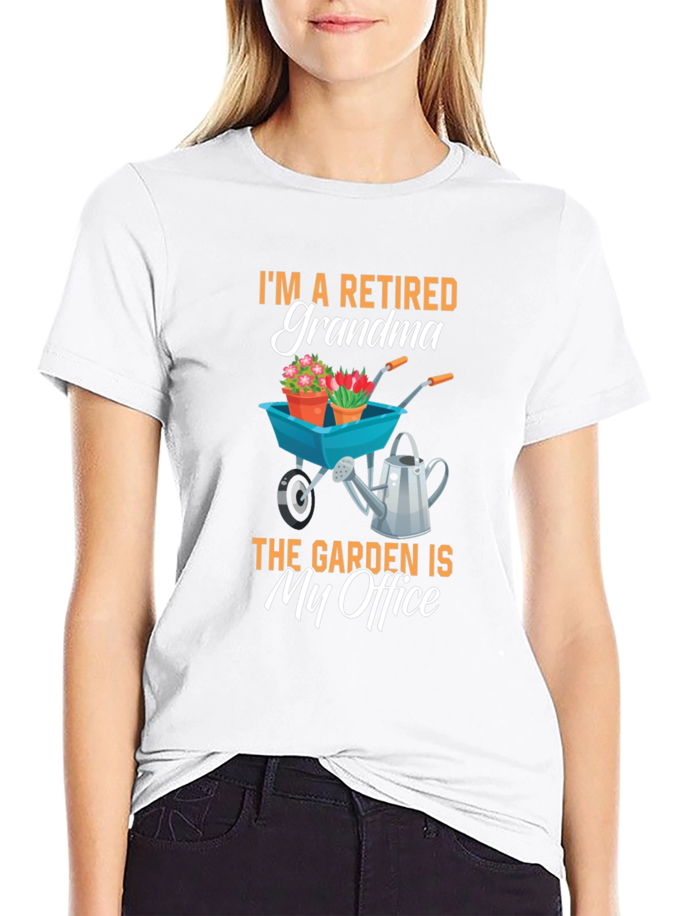 Retired Grandma Garden Office T-Shirt