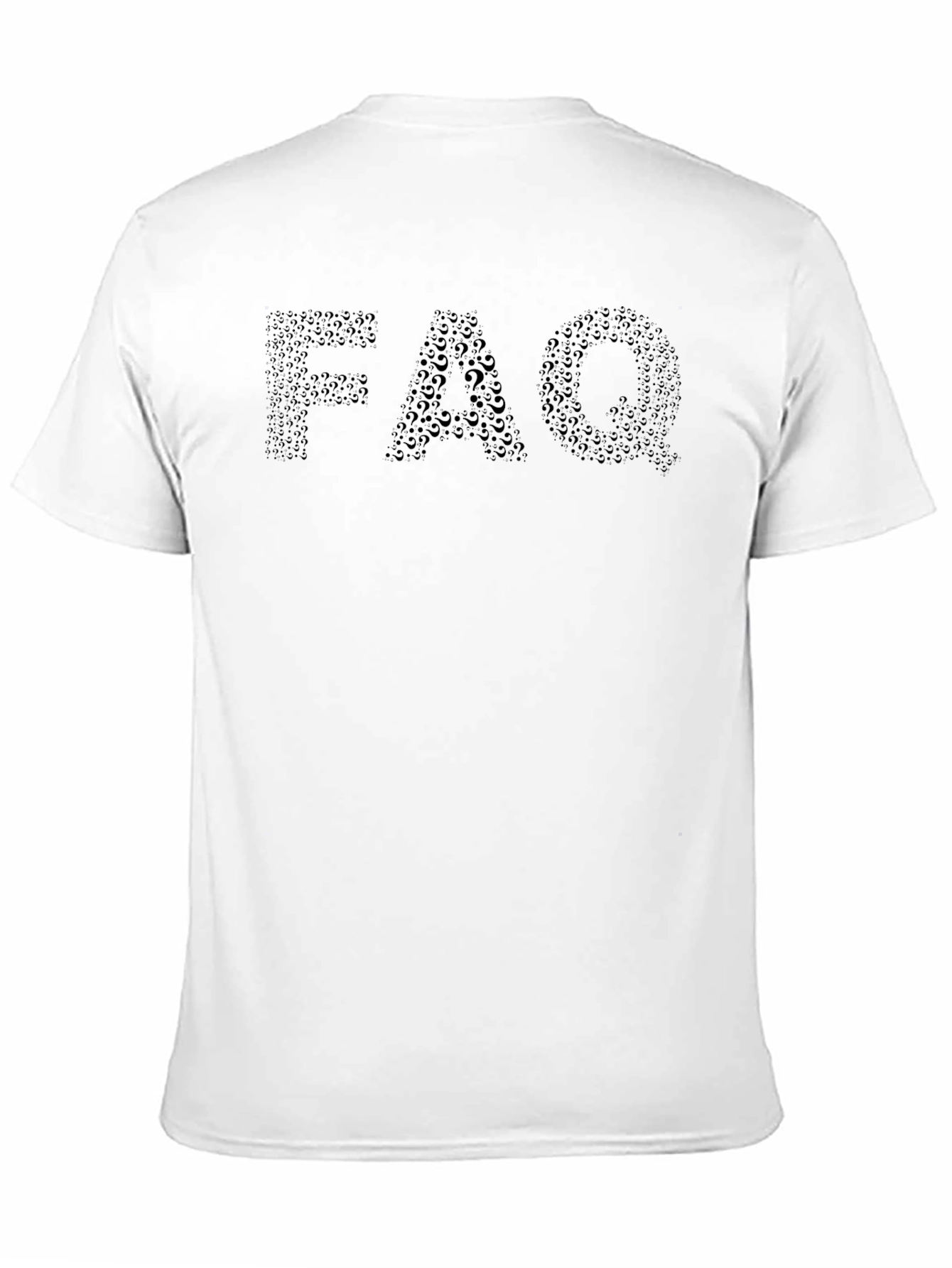 FAQ Question Mark Graphic Tee - Mens Crew Neck