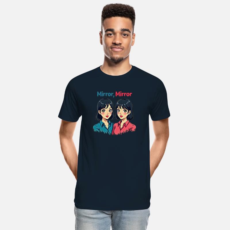 Two Anime Girls with Mirror Effect
