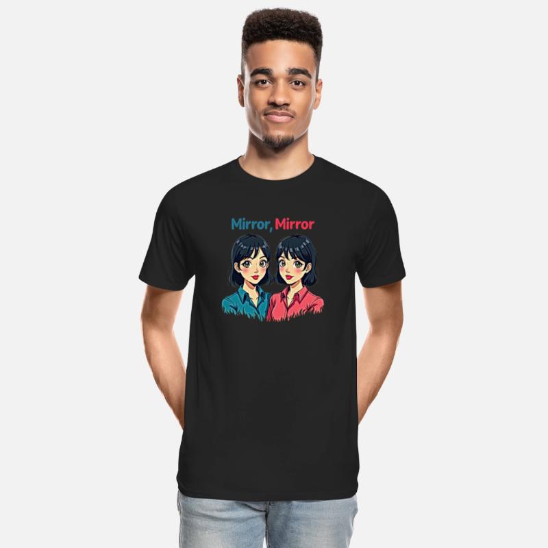 Two Anime Girls with Mirror Effect
