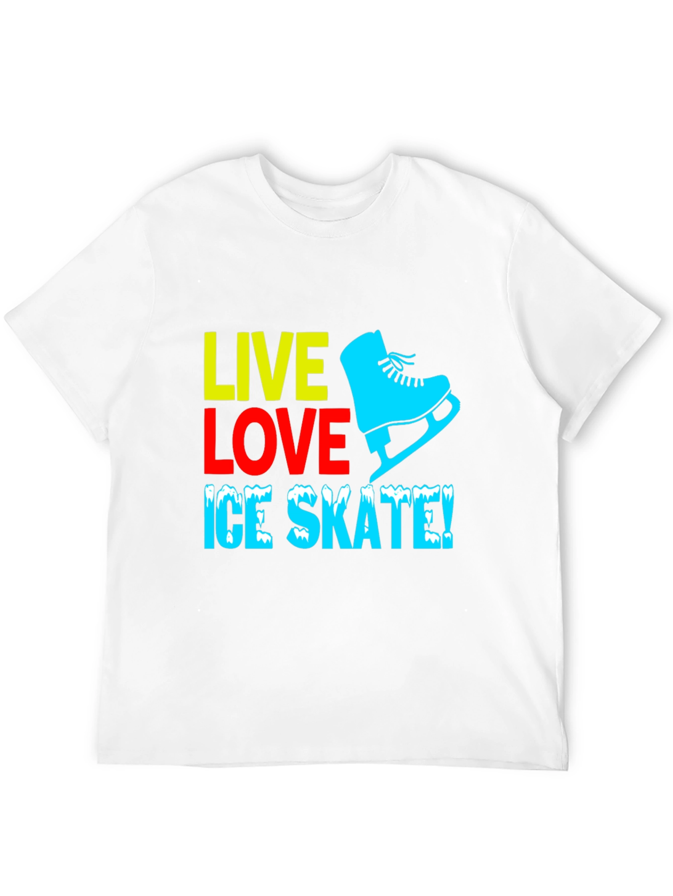 Live Love Ice Skate Graphic T-Shirt