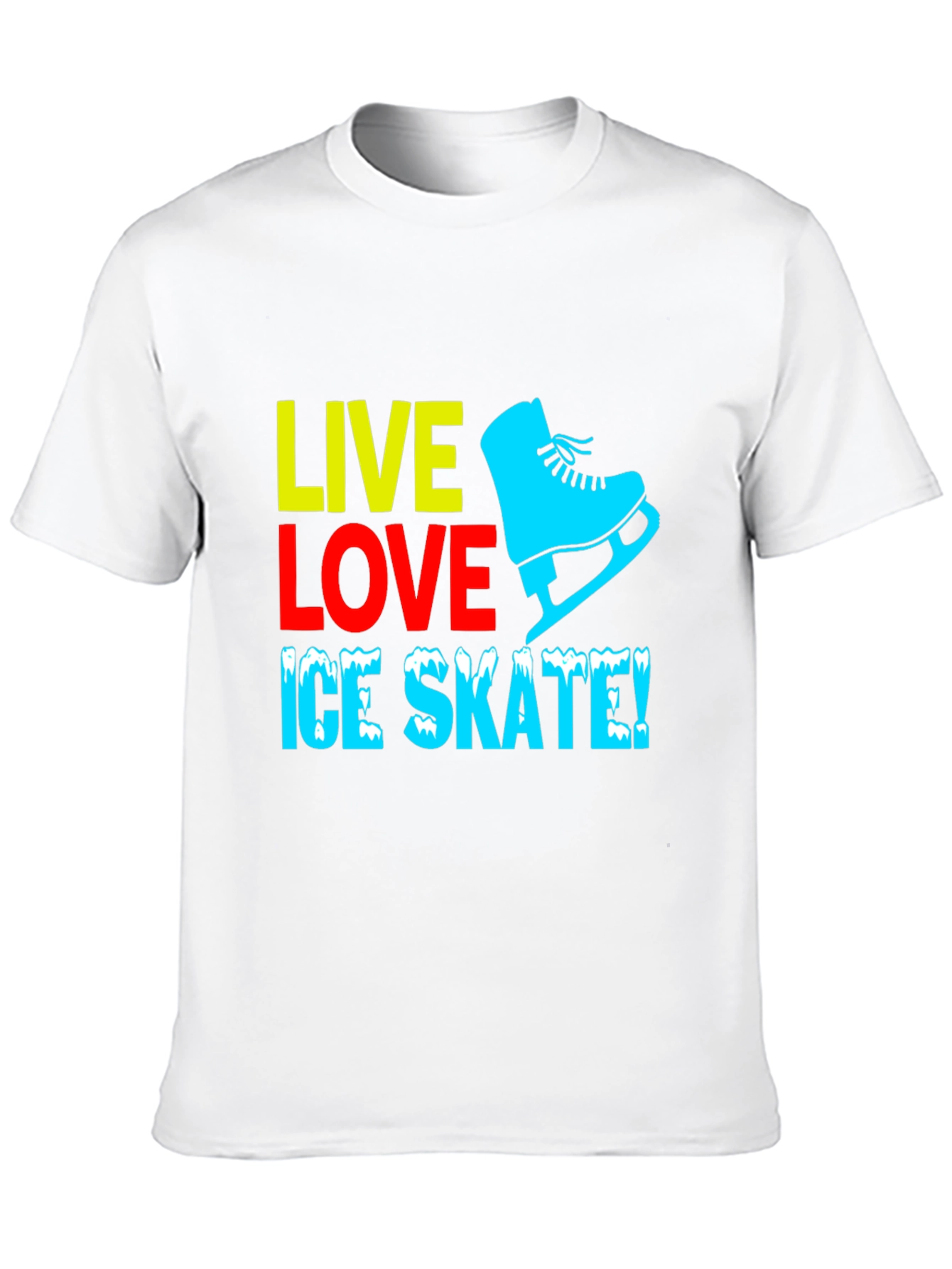 Live Love Ice Skate Graphic T-Shirt