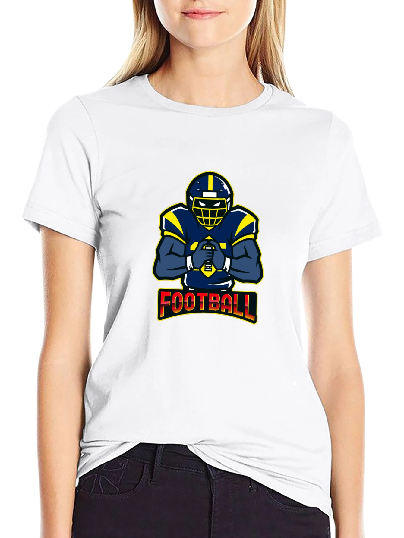 Football Player Graphic Tee