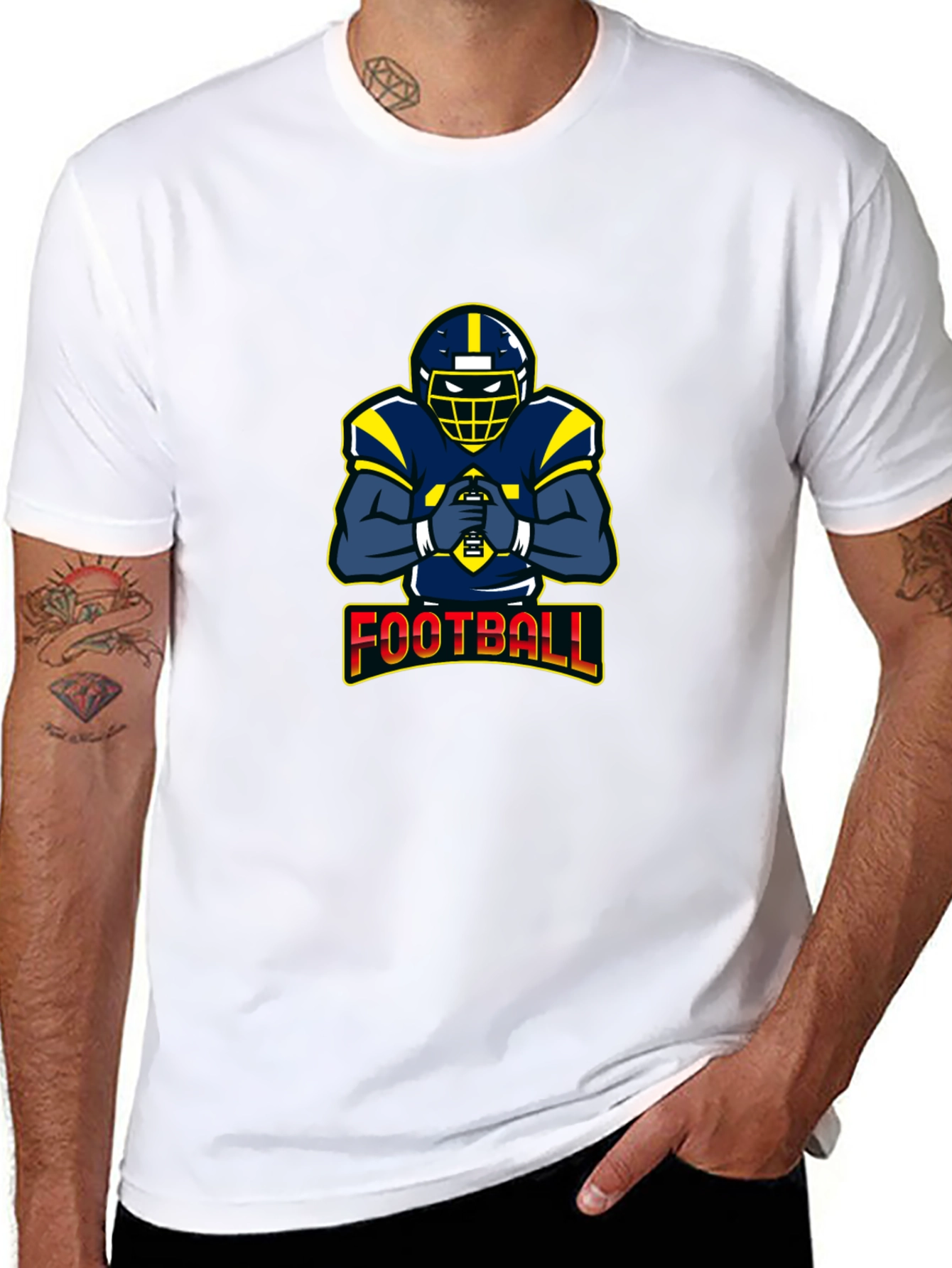 Football Player Graphic Tee