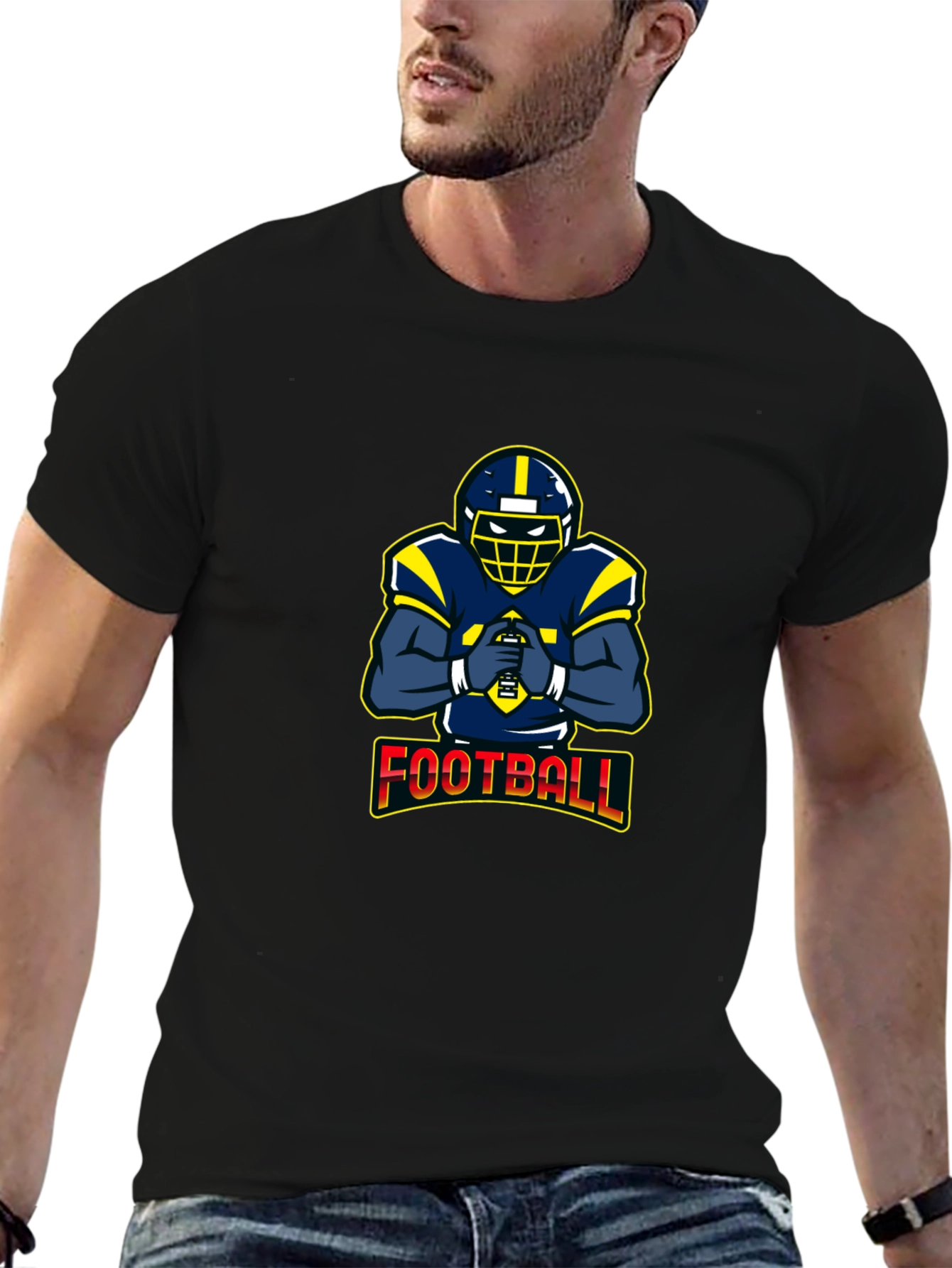 Football Player Graphic Tee