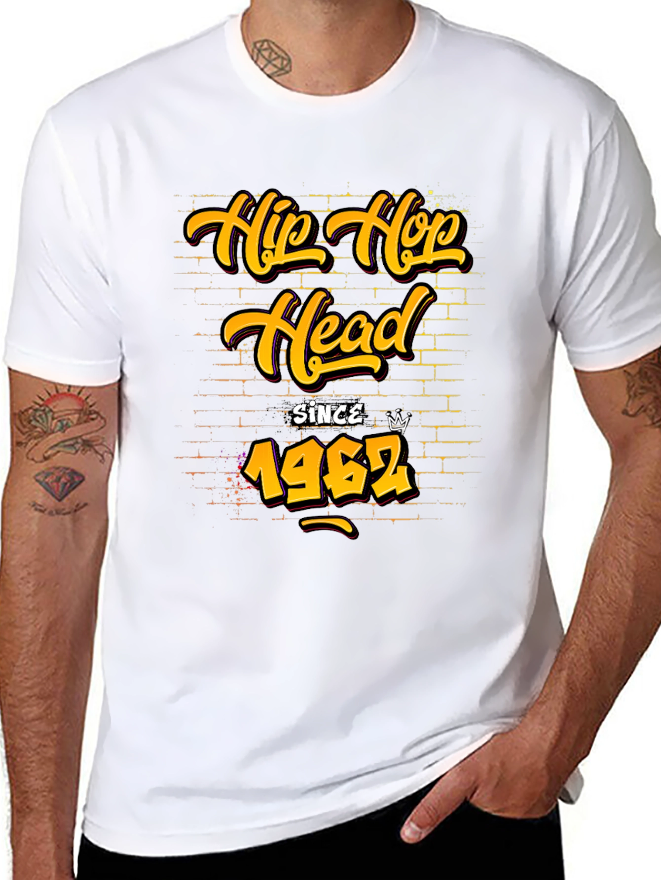 Hip Hop Head Since 1962 Graphic Tee