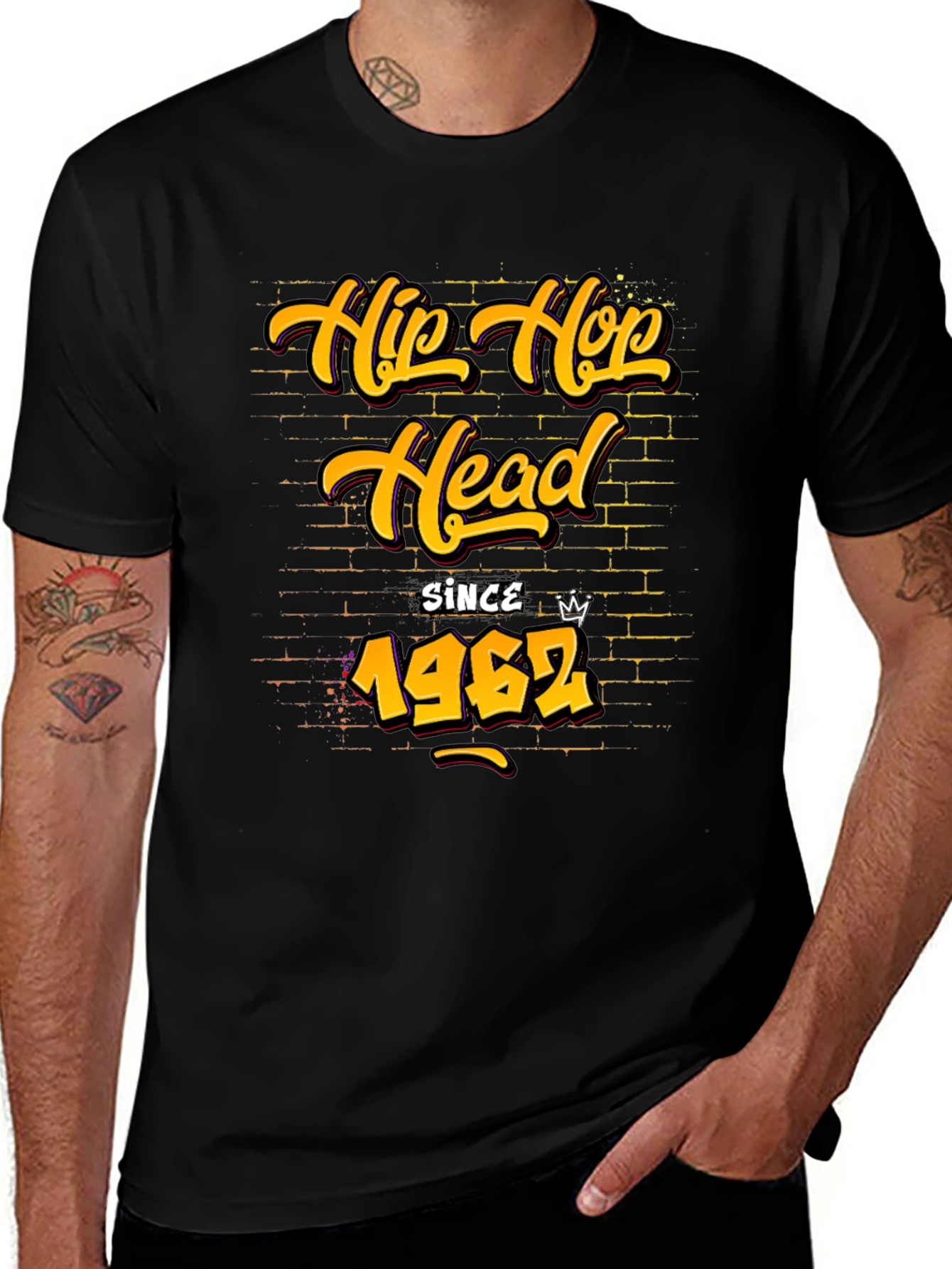 Hip Hop Head Since 1962 Graphic Tee