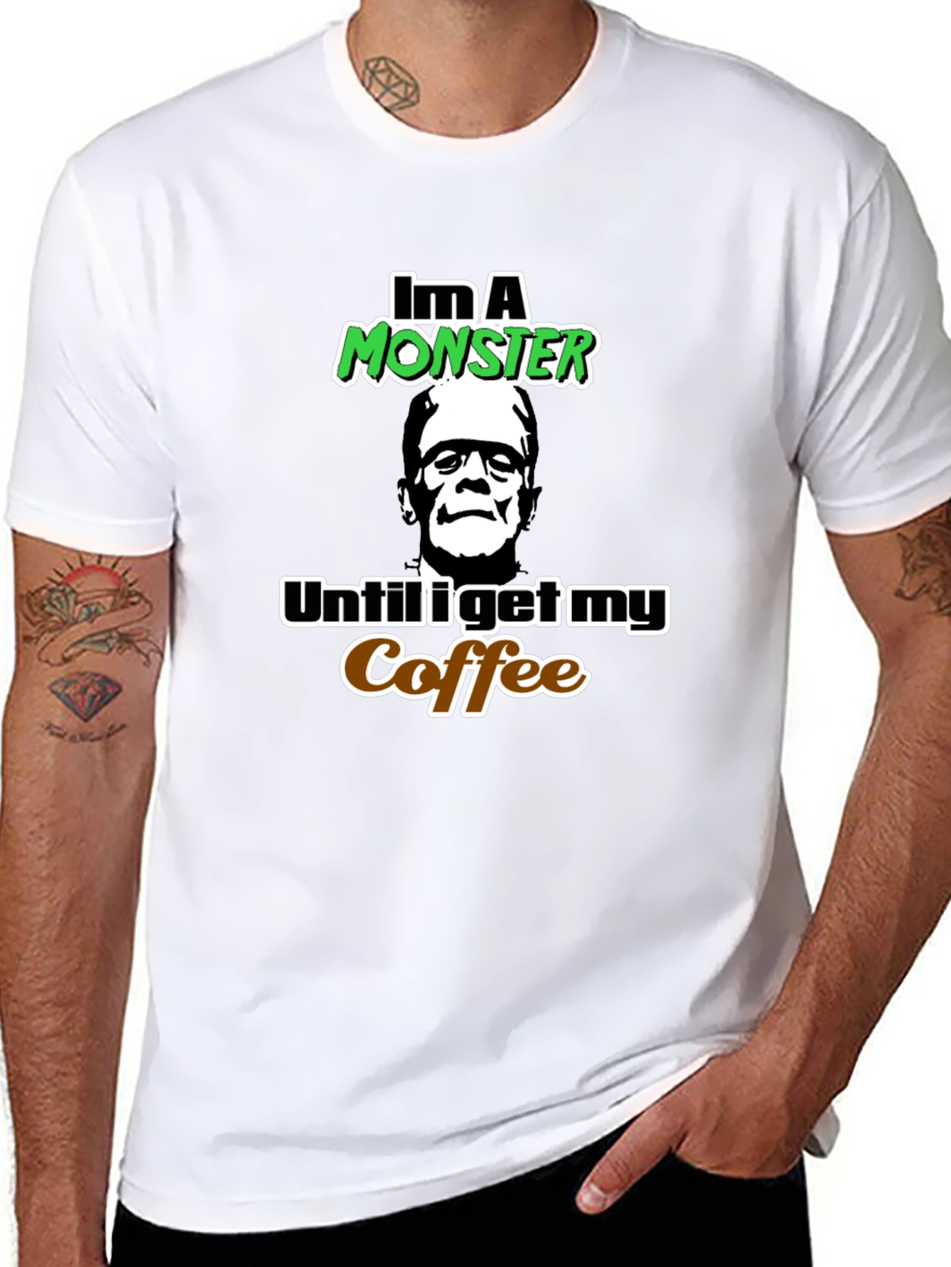 Monster Coffee T-Shirt - Frankenstein Graphic Tee