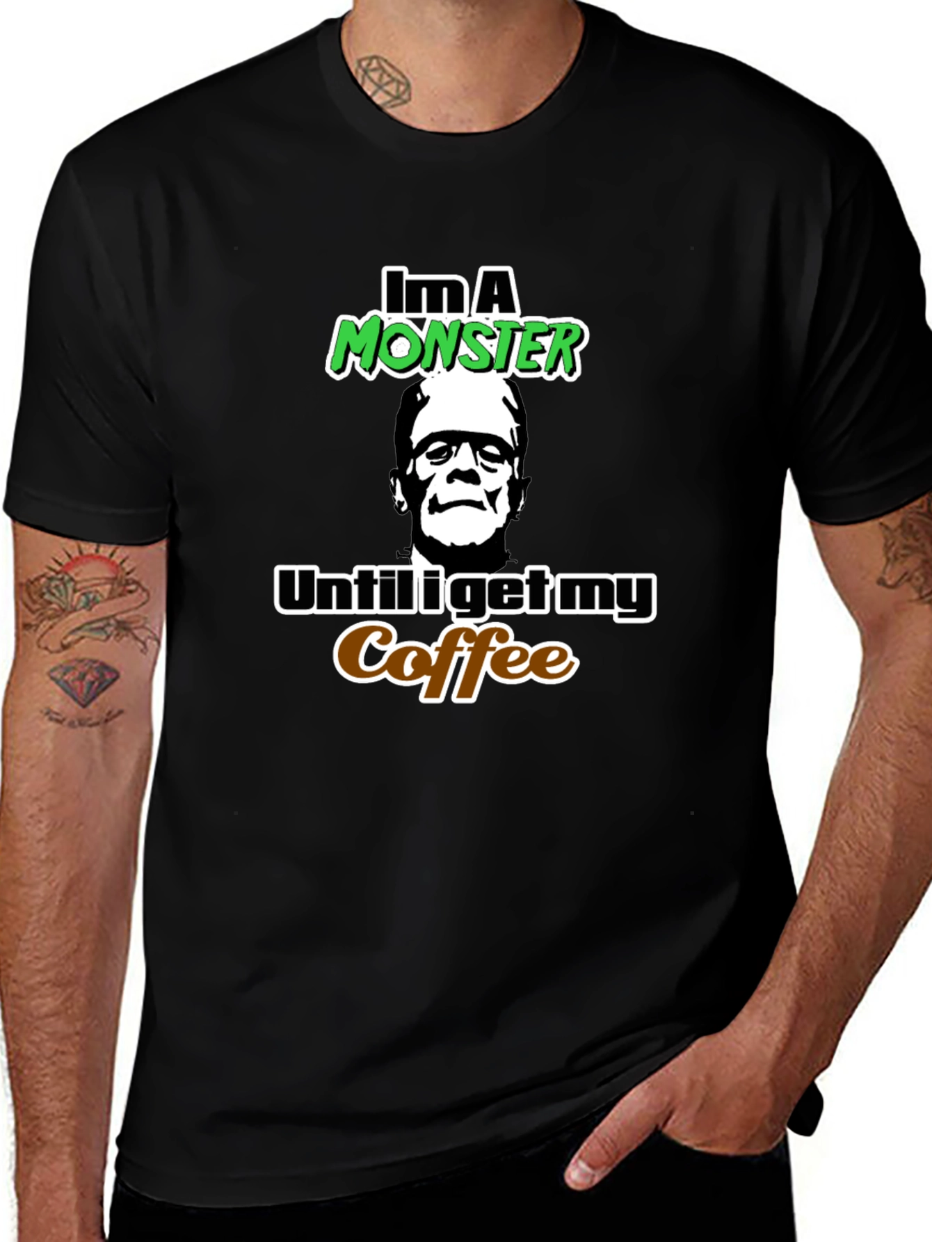 Monster Coffee T-Shirt - Frankenstein Graphic Tee