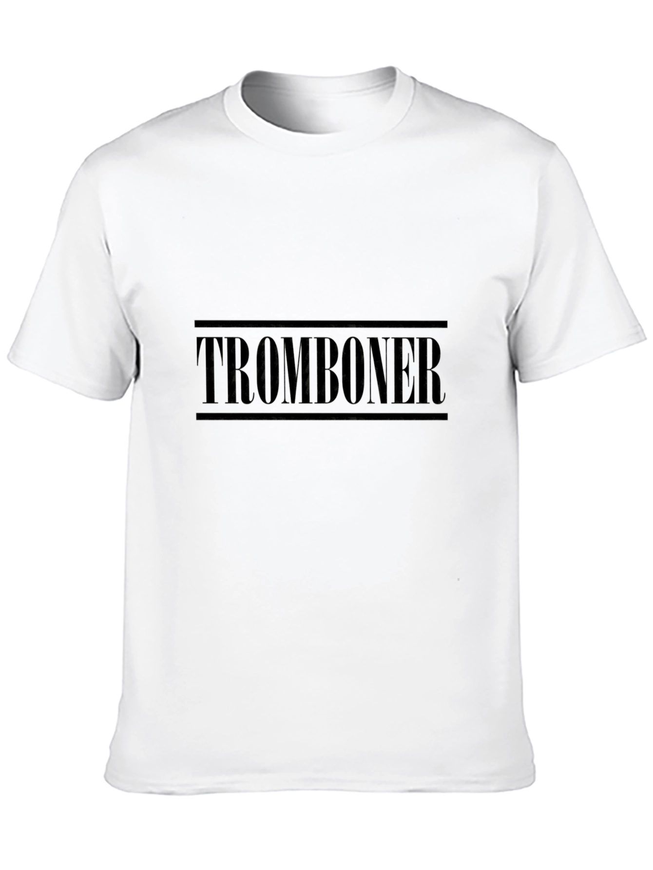 TROMBONER Graphic Tee - Black Cotton Blend T-Shirt