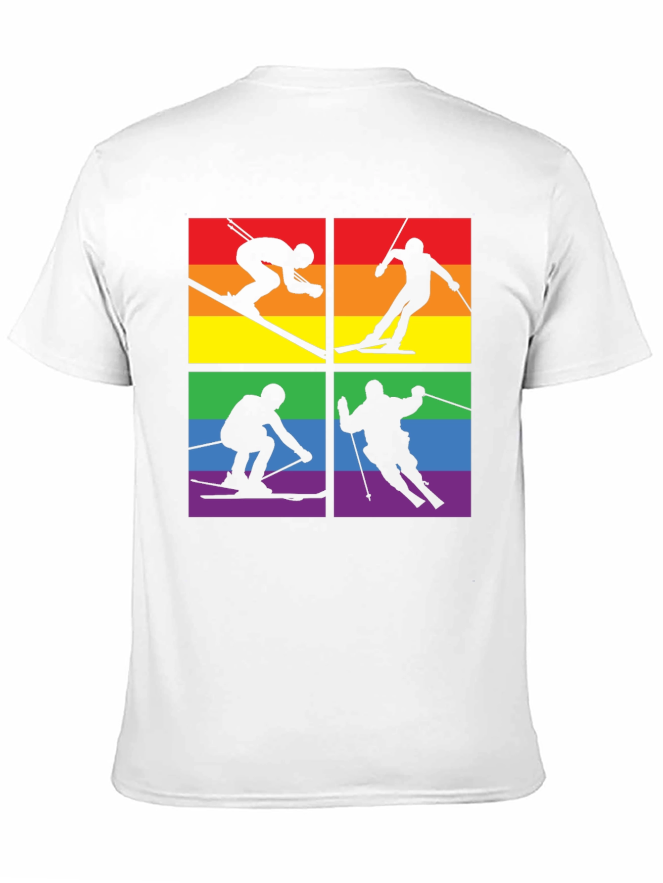 LGBTQ+ Pride Skiing T-Shirt