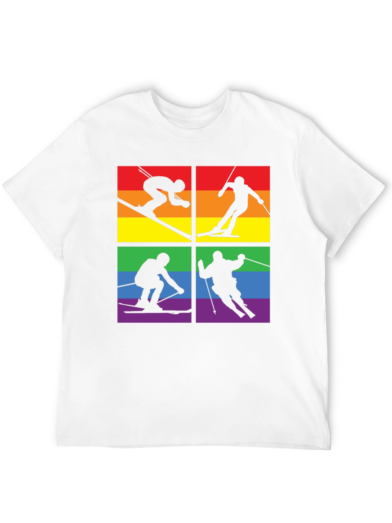 LGBTQ+ Pride Skiing T-Shirt
