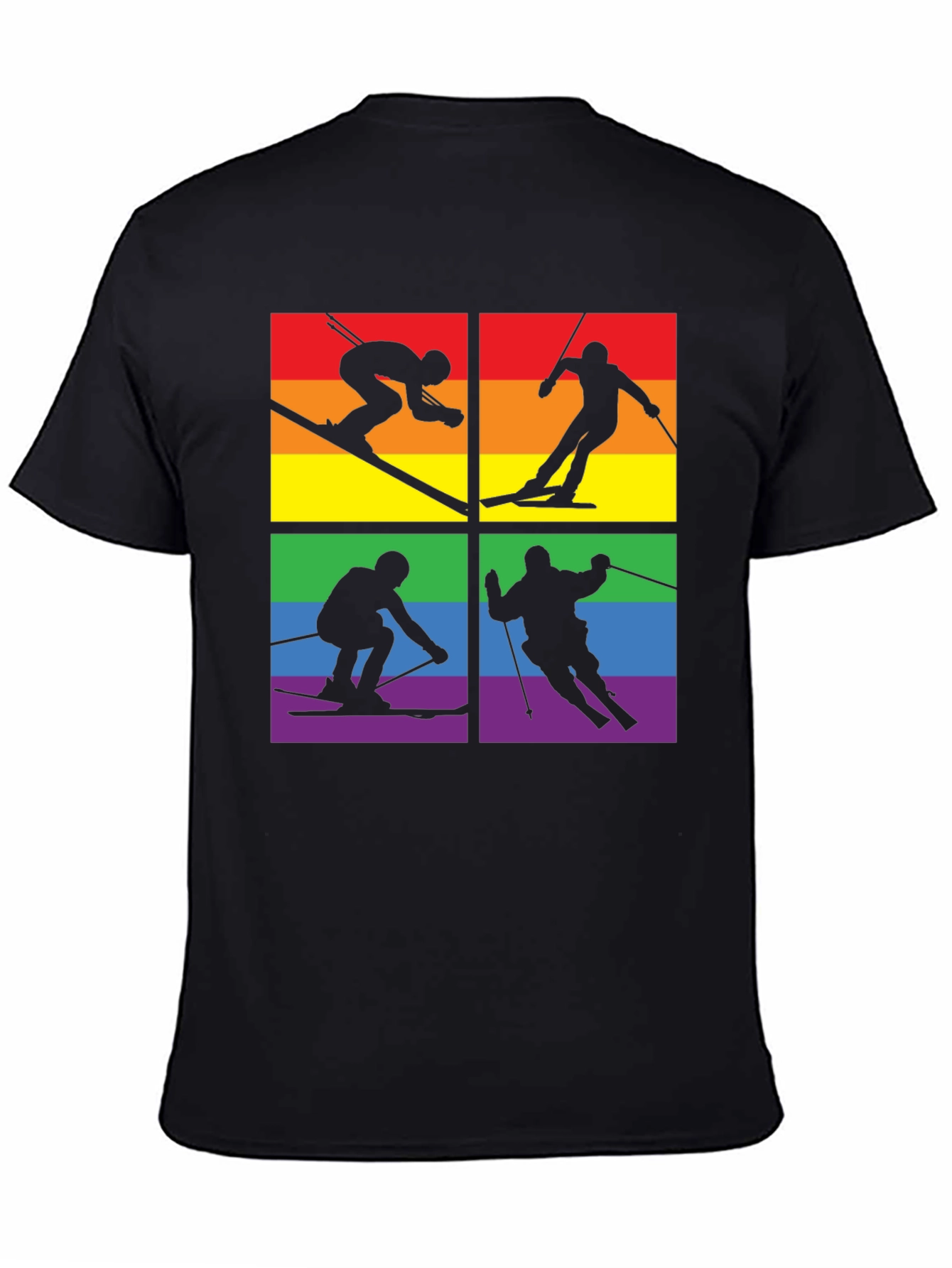LGBTQ+ Pride Skiing T-Shirt