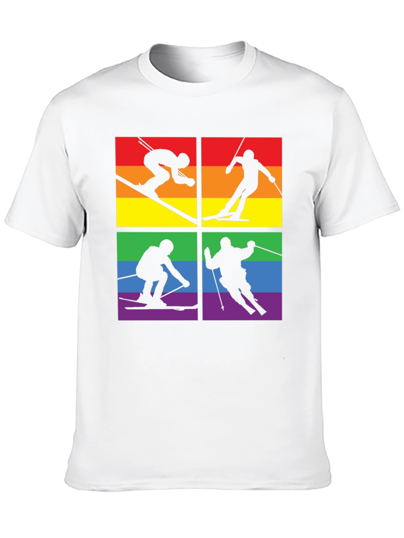 LGBTQ+ Pride Skiing T-Shirt