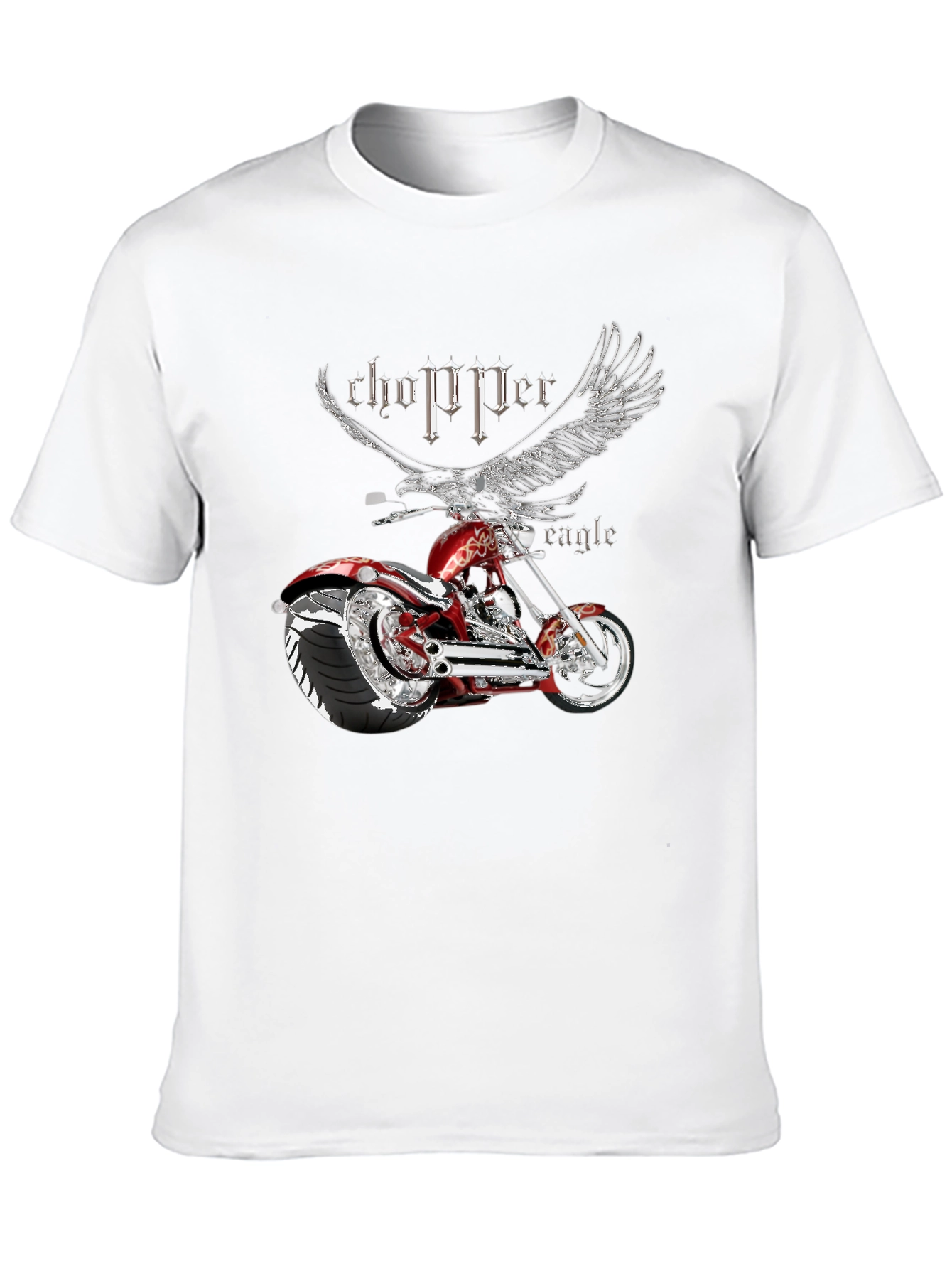 Chopper Eagle Graphic T-Shirt - Mens Black Tee