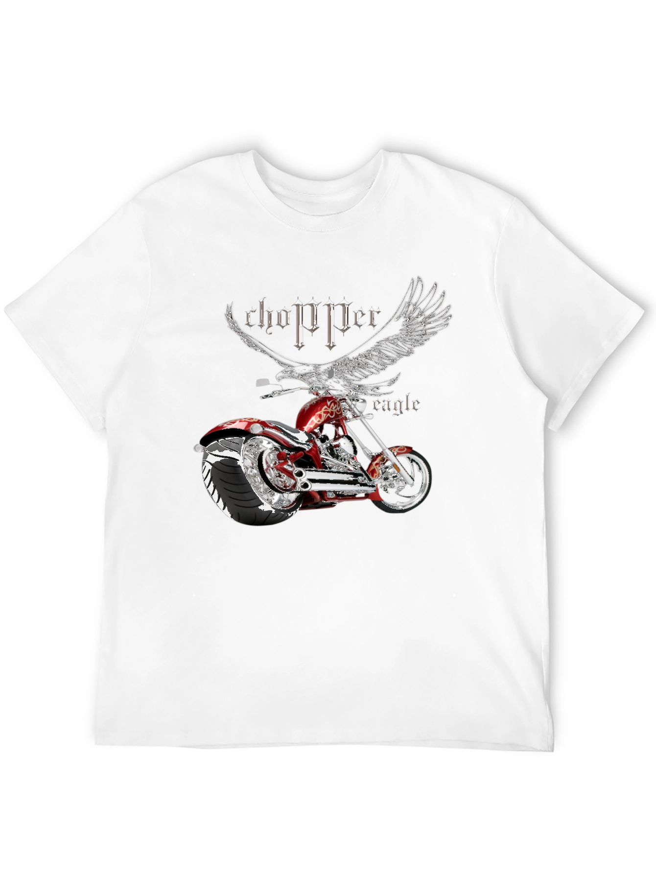 Chopper Eagle Graphic T-Shirt - Mens Black Tee
