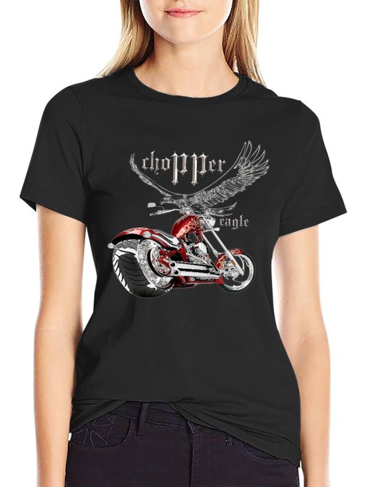 Chopper Eagle Graphic T-Shirt - Mens Black Tee