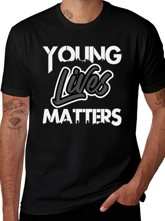 Young Lives Matters Graphic Tee - Stylish Statement Shirt